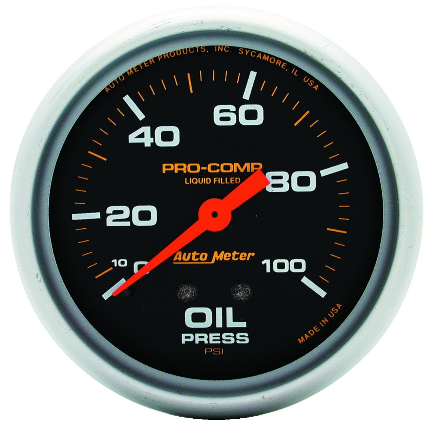 AutoMeter 5421 GAUGE; OIL PRESS; 2 5/8in.; 100PSI; LIQUID FILLED MECH; PRO-COMP AutoMeter 5421