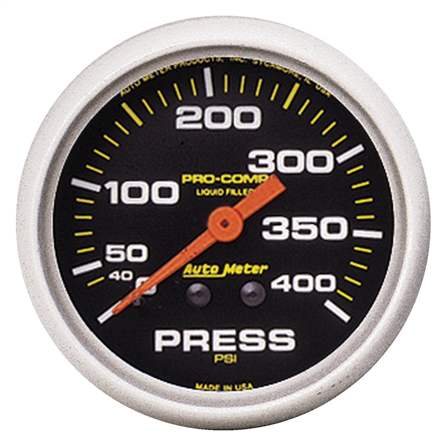 AutoMeter 5424 GAUGE; PRESSURE; 2 5/8in.; 400PSI; LIQUID FILLED MECH; PRO-COMP AutoMeter 5424
