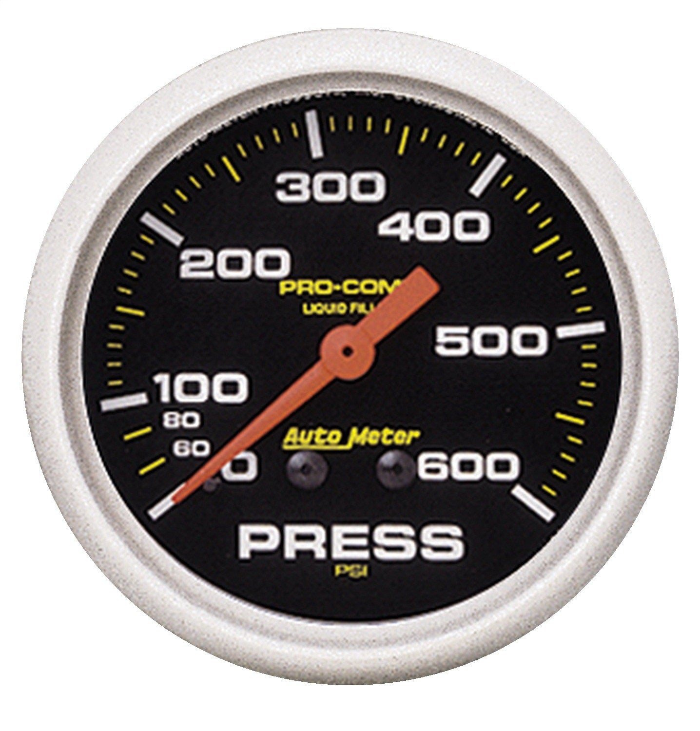 AutoMeter 5425 GAUGE; PRESSURE; 2 5/8in.; 600PSI; LIQUID FILLED MECH; PRO-COMP AutoMeter 5425