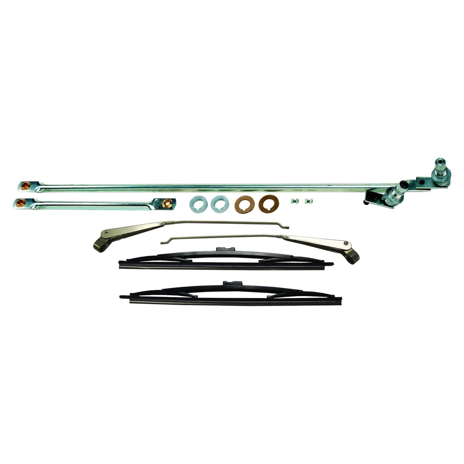 Crown Automotive Jeep Replacement 5453958KM Wiper Linkage Master Kit; Incl. Wiper Linkage/2 Arms/2 Blades/Hardware; Crown Automotive Jeep Replacement 5453958KM