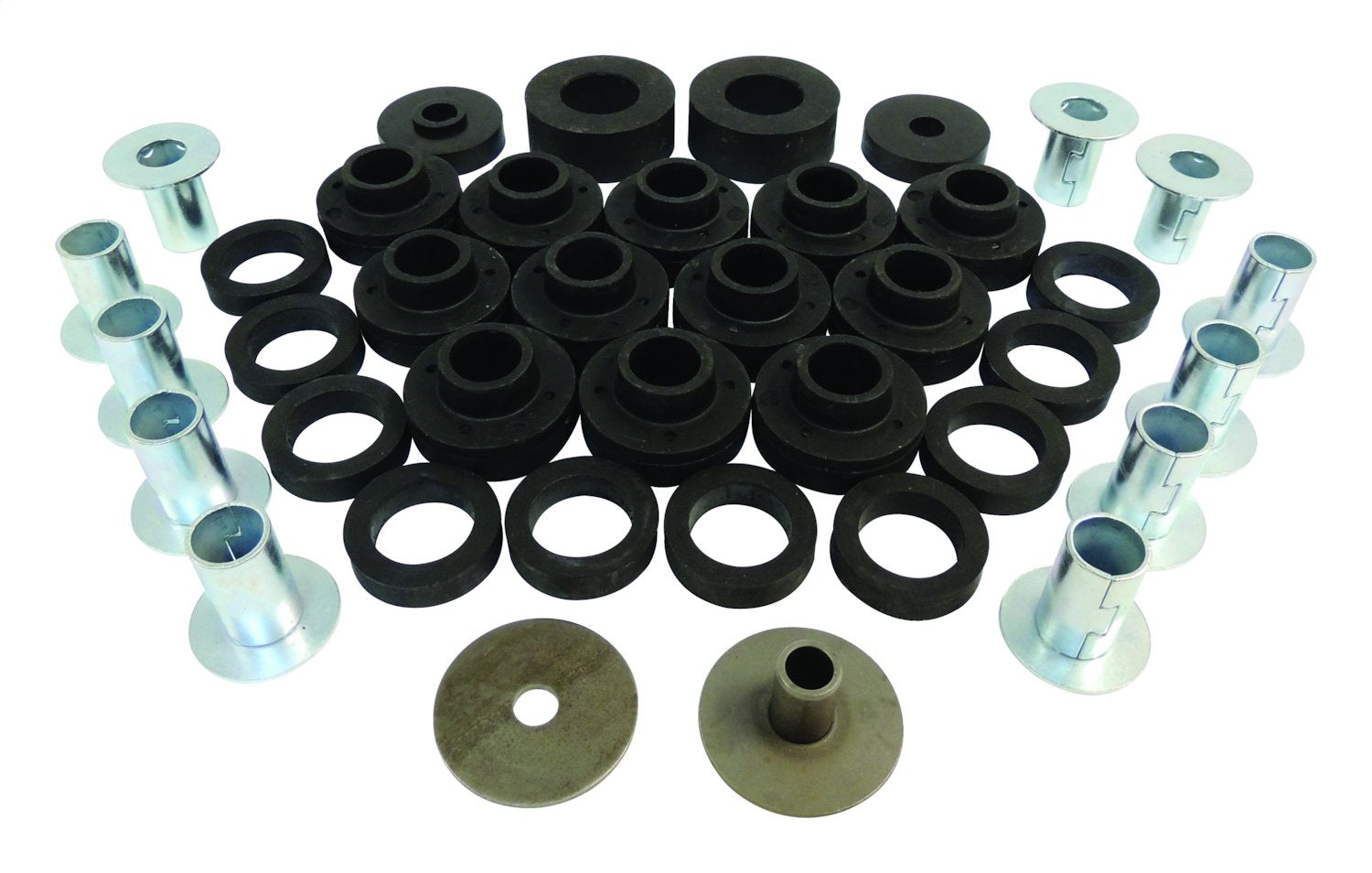 Crown Automotive Jeep Replacement 5462446K Body Mounting Kit; Incl. Mount Bushings/Retainers/Washer/Bushings; w/Steel Body; Crown Automotive Jeep Replacement 5462446K