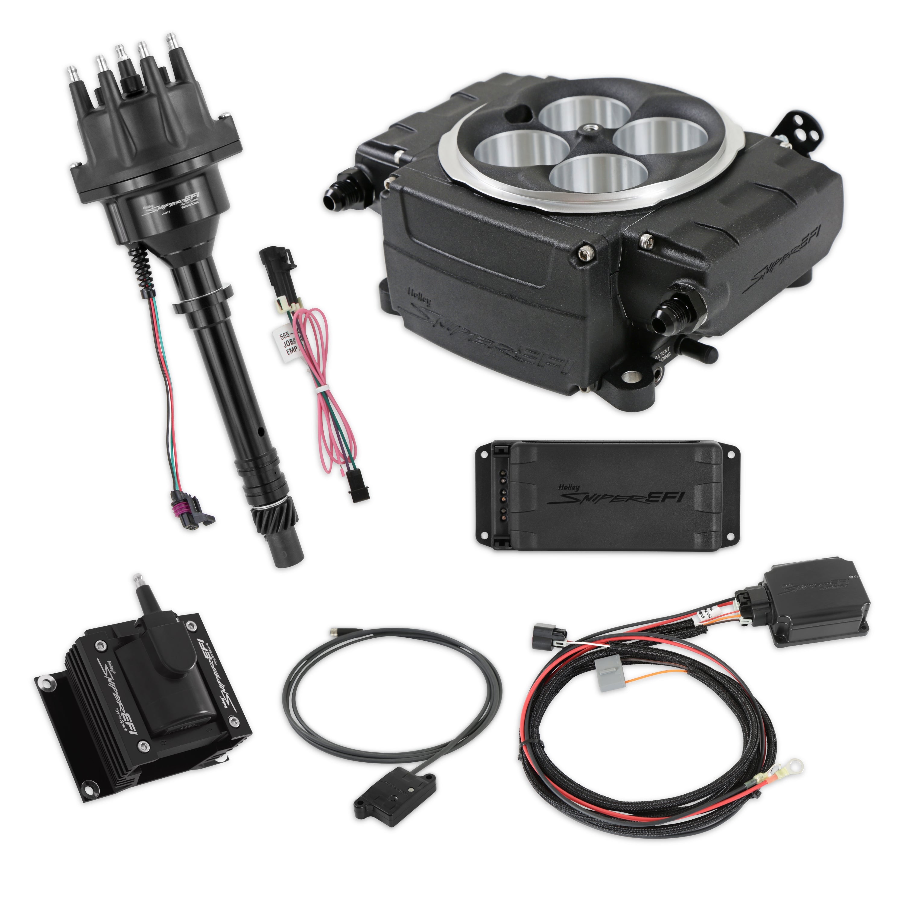 Holley Sniper EFI 550-511-BPX-SBC Sniper 2 EFI Bundle with HyperSpark Ignition System Holley Sniper EFI 550-511-BPX-SBC