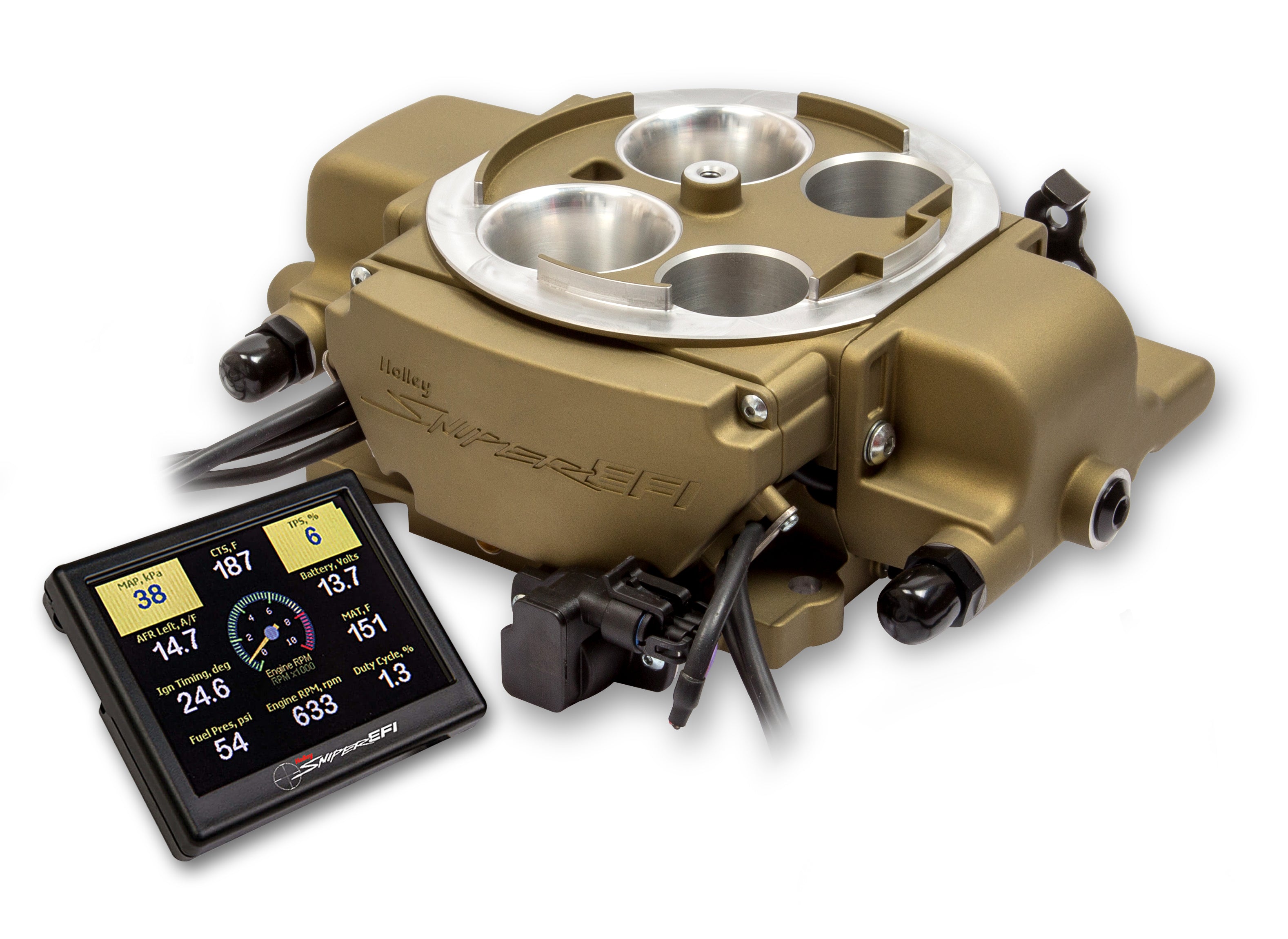 Holley Sniper EFI 550-869 Holley Sniper EFI Quadrajet™ - Classic Gold Holley Sniper EFI 550-869