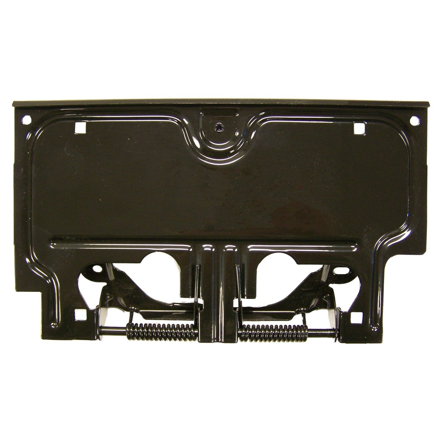 Crown Automotive Jeep Replacement 55007403 License Plate Bracket; Rear; Black; Incl. Springs And Pin; Crown Automotive Jeep Replacement 55007403