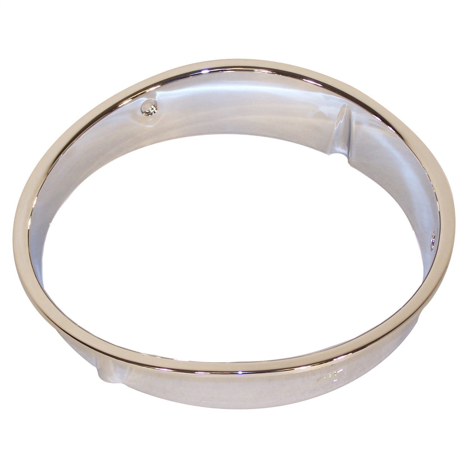Crown Automotive Jeep Replacement 55055046 Headlamp Bezel; Right; Chrome; Crown Automotive Jeep Replacement 55055046