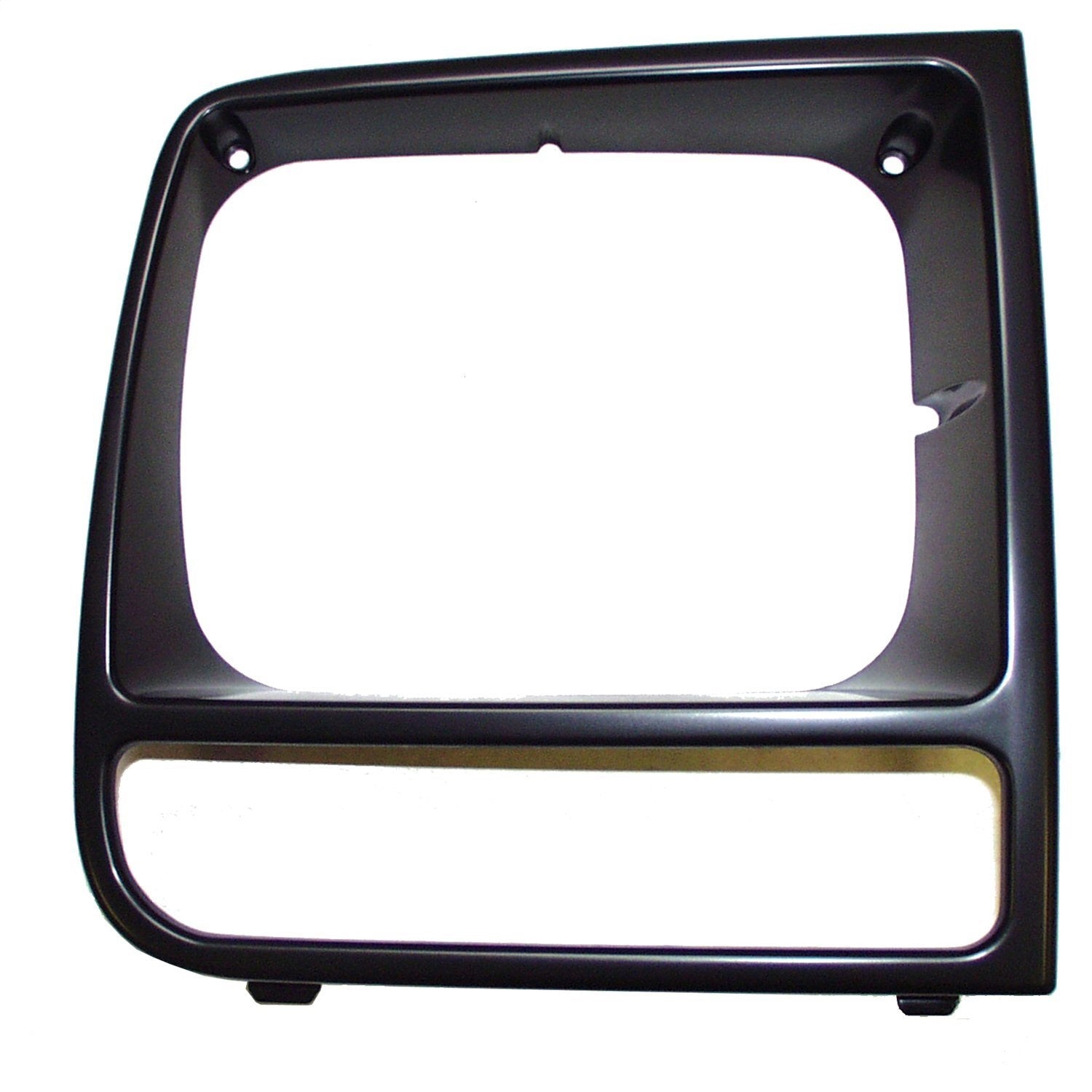 Crown Automotive Jeep Replacement 55055136 Headlamp Bezel; Right; Black/Black; Crown Automotive Jeep Replacement 55055136