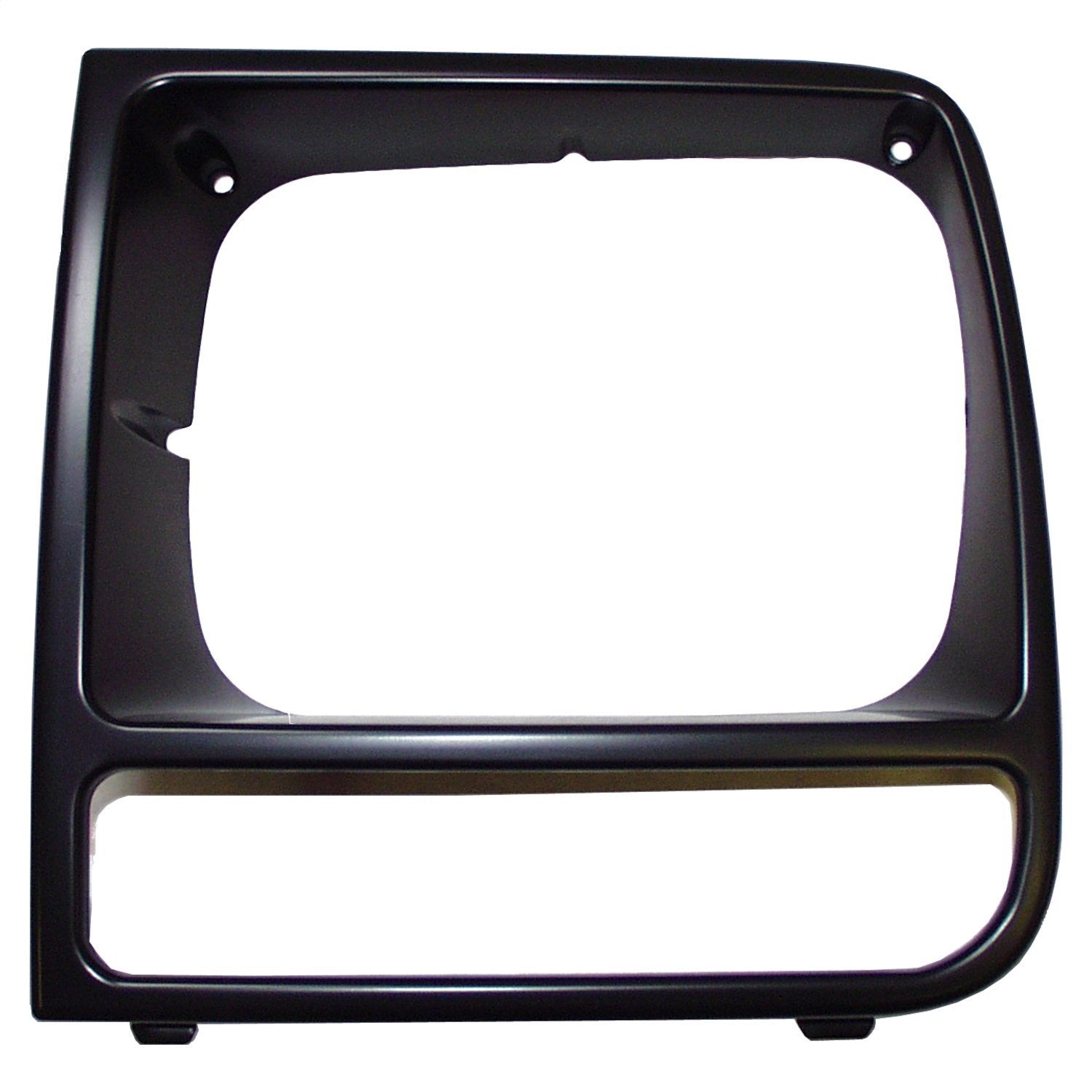 Crown Automotive Jeep Replacement 55055137 Headlamp Bezel; Left; Black/Black; Crown Automotive Jeep Replacement 55055137
