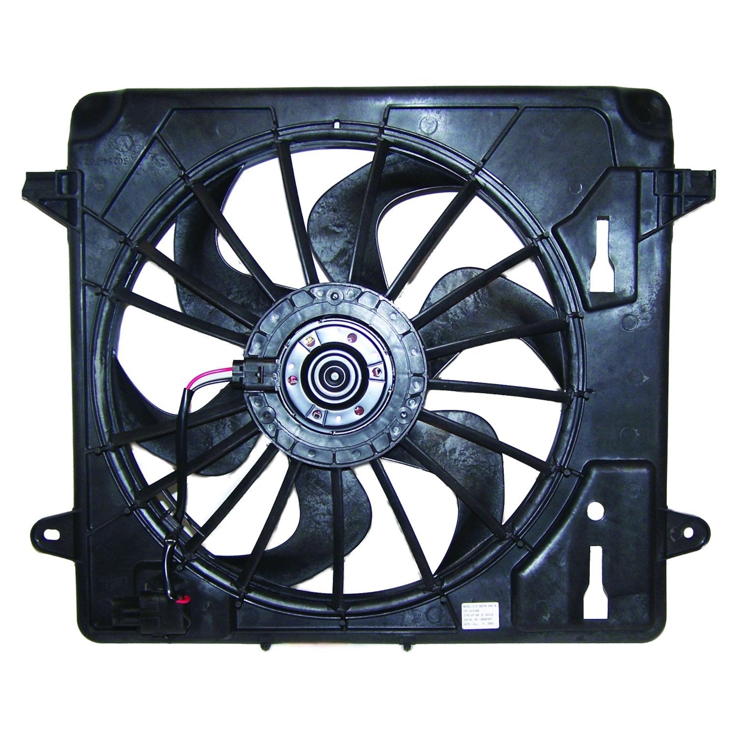Crown Automotive Jeep Replacement 55056642AD Electric Cooling Fan; w/Harness; Crown Automotive Jeep Replacement 55056642AD