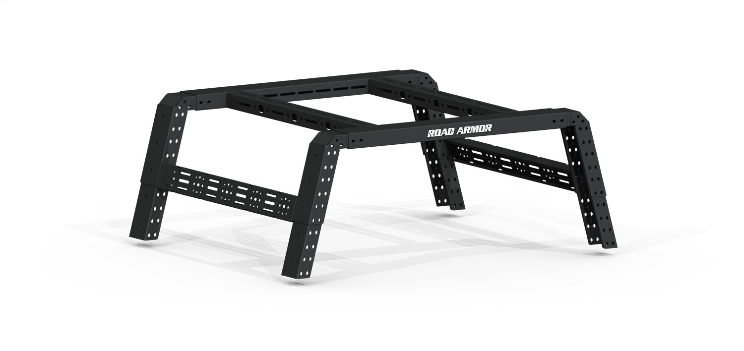 Road Armor 550BRS59B TRECK Bed Rack System; Adjustable; Texture Black; For Mid Syze Trucks; Road Armor 550BRS59B
