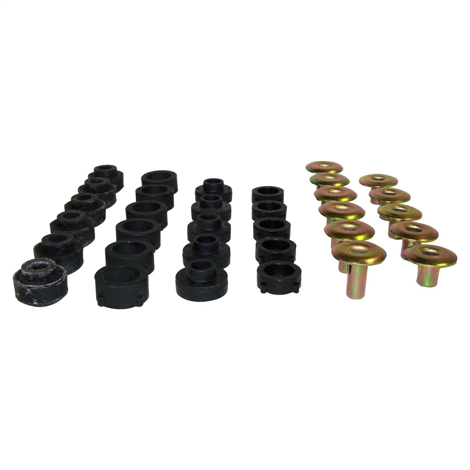 Crown Automotive Jeep Replacement 55176180K Body Mounting Kit; Incl. 11 Retainers And 22 Body Mounts; Crown Automotive Jeep Replacement 55176180K