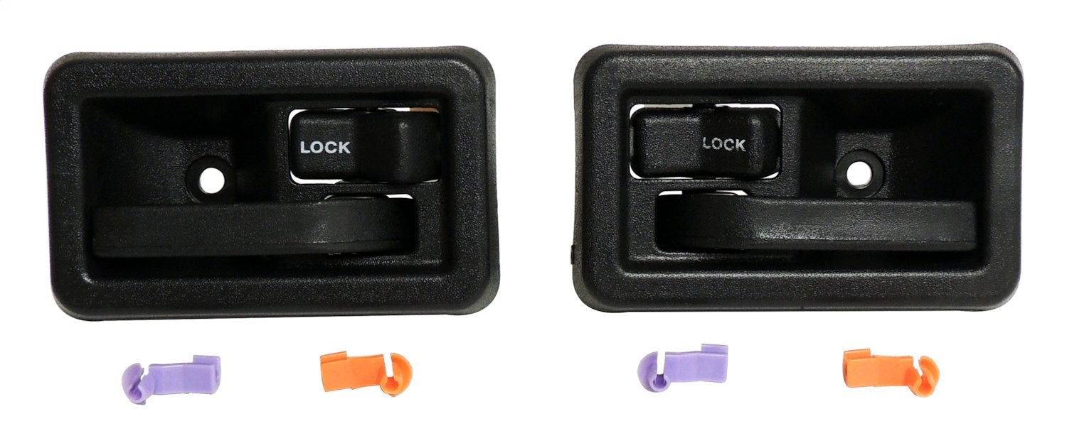 Crown Automotive Jeep Replacement 55176476K Interior Door Handle Kit; Front; Incl. Handles And Door Lock Rod Clips; Crown Automotive Jeep Replacement 55176476K