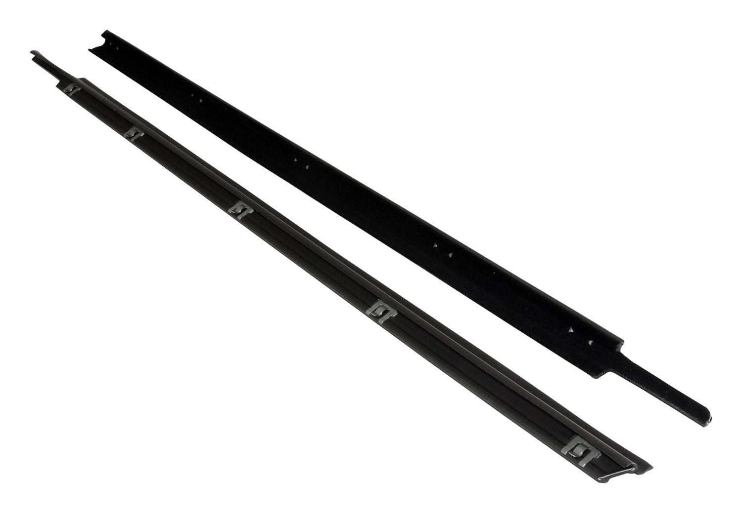 Crown Automotive Jeep Replacement 55176565K Door Glass Weatherstrip; Outer; Black; Crown Automotive Jeep Replacement 55176565K