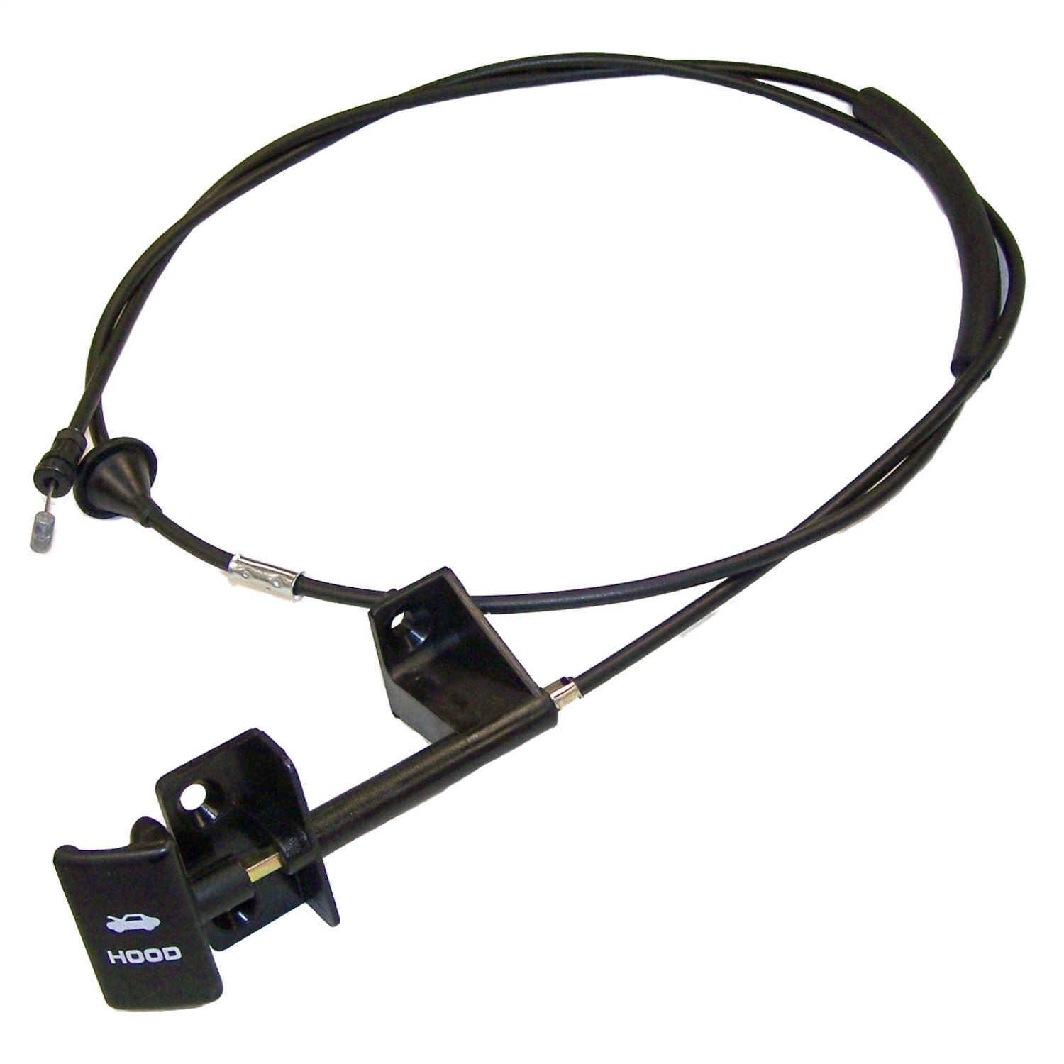 Crown Automotive Jeep Replacement 55235483AD Hood Release Cable; Left Hand Drive; Crown Automotive Jeep Replacement 55235483AD