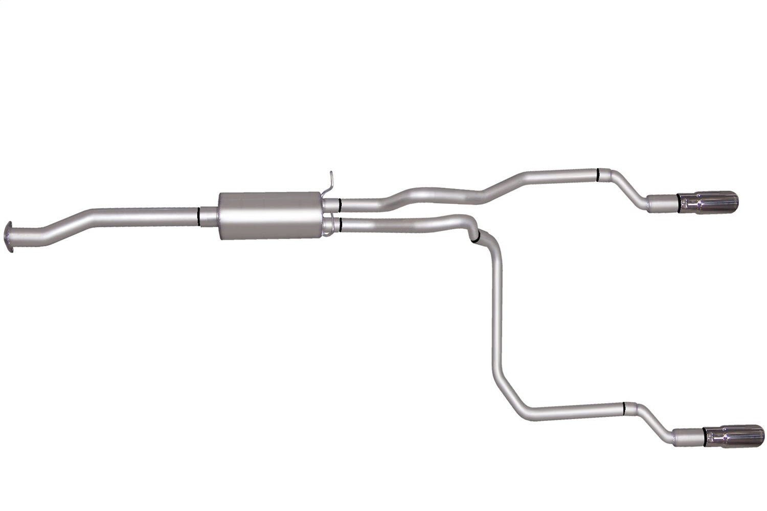 Gibson Performance Exhaust 5533 Cat-Back Dual Split Exhaust System; Aluminized Gibson Performance Exhaust 5533