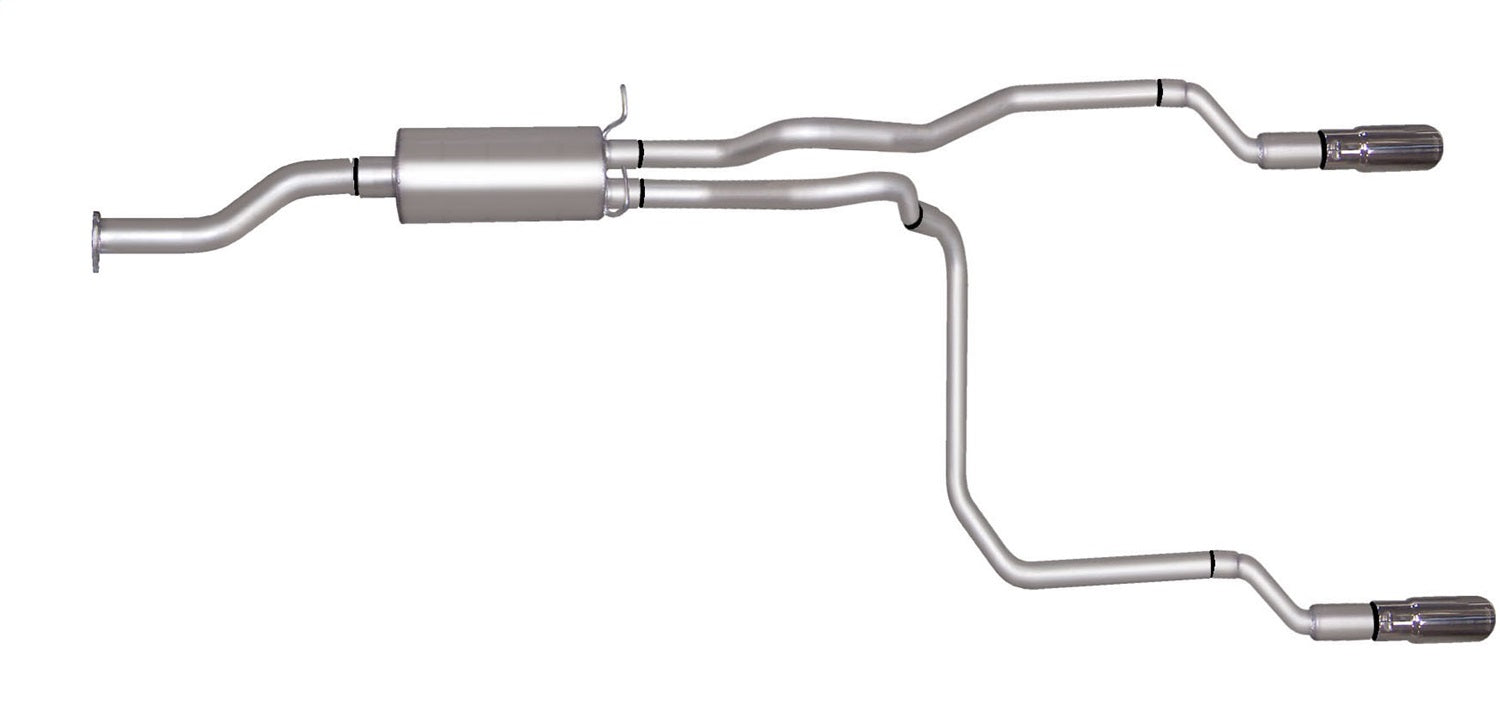 Gibson Performance Exhaust 5537 Cat-Back Dual Split Exhaust System; Aluminized Gibson Performance Exhaust 5537