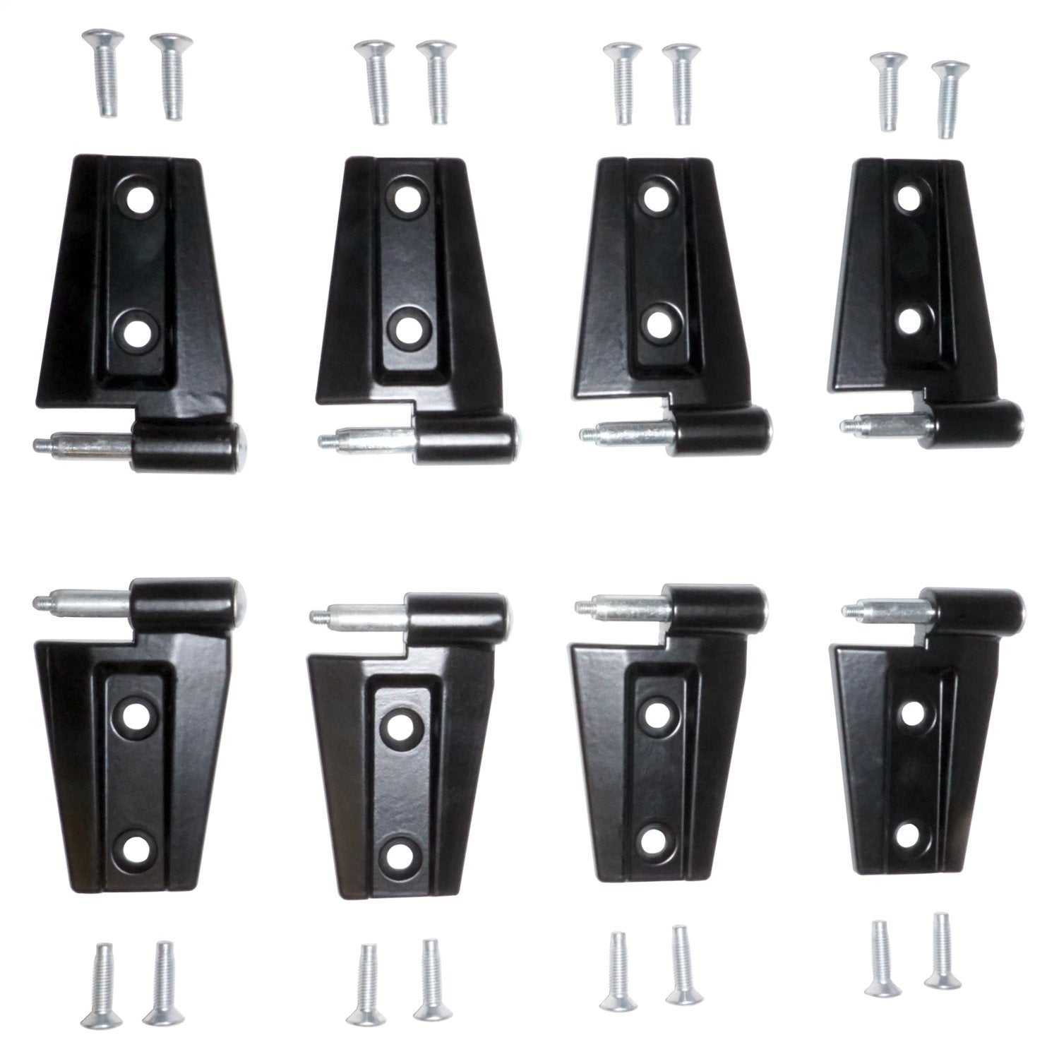 Crown Automotive Jeep Replacement 55395384K8 Door Hinge Kit; 8 Hinges And Hardware; Crown Automotive Jeep Replacement 55395384K8