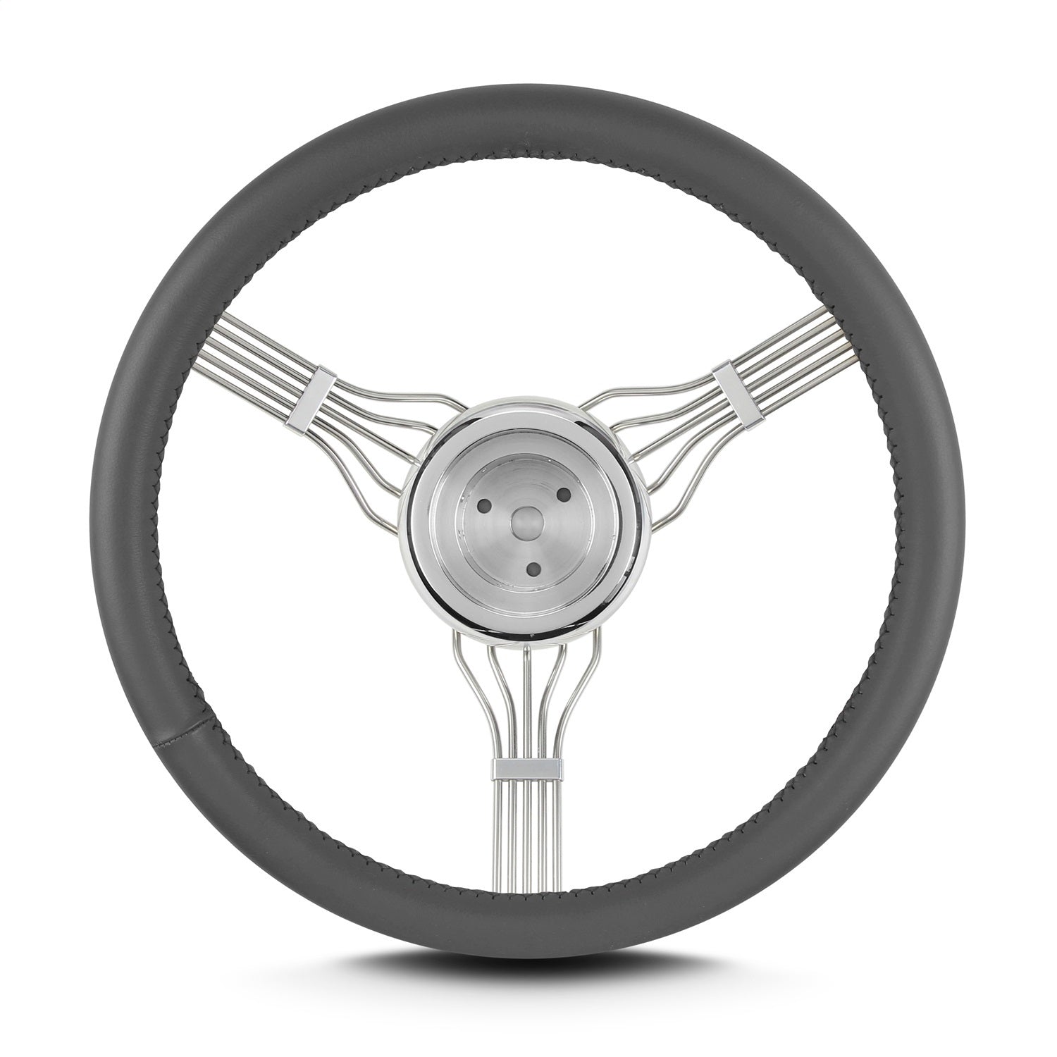 Lokar 55406 Lecarra Banjo Steering Wheel; Fits w/Flaming River Hub; Dark Grey; Lokar 55406