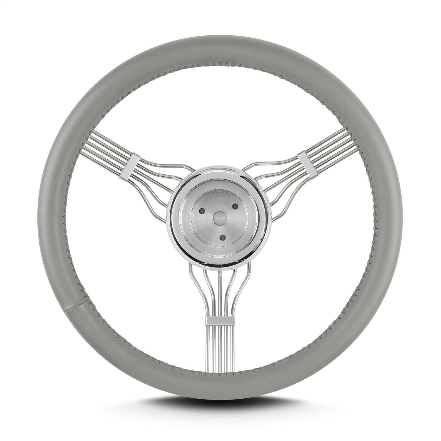 Lokar 55407 Lecarra Banjo Steering Wheel; Fits w/Flaming River Hub; Light Grey; Lokar 55407