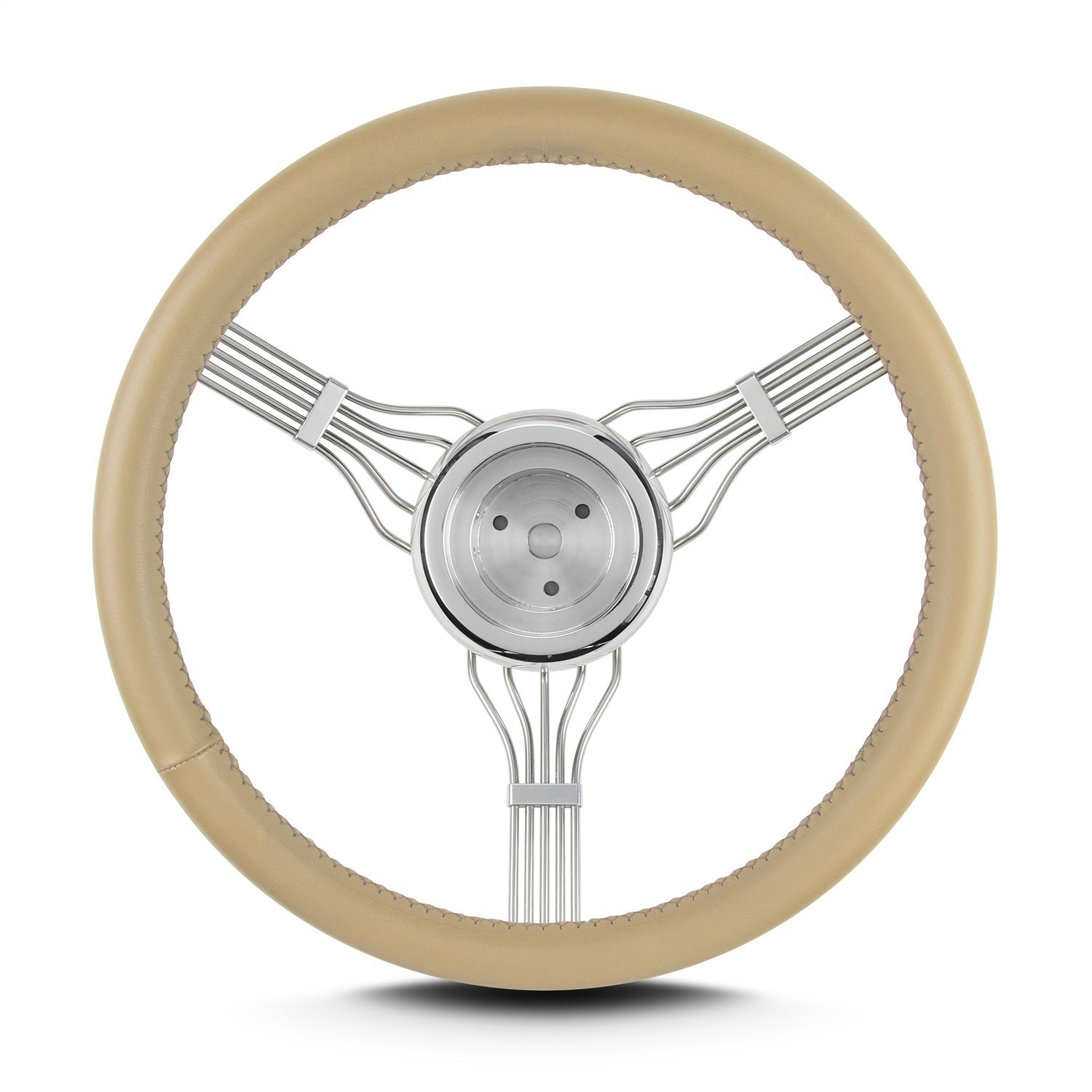 Lokar 55409 Lecarra Banjo Steering Wheel; Fits w/Flaming River Hub; Tan; Lokar 55409