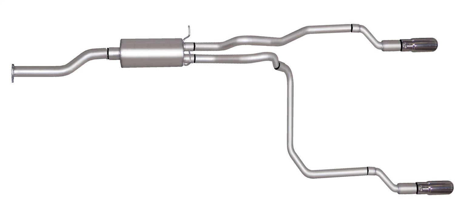 Gibson Performance Exhaust 5540 Cat-Back Dual Split Exhaust System; Aluminized Gibson Performance Exhaust 5540