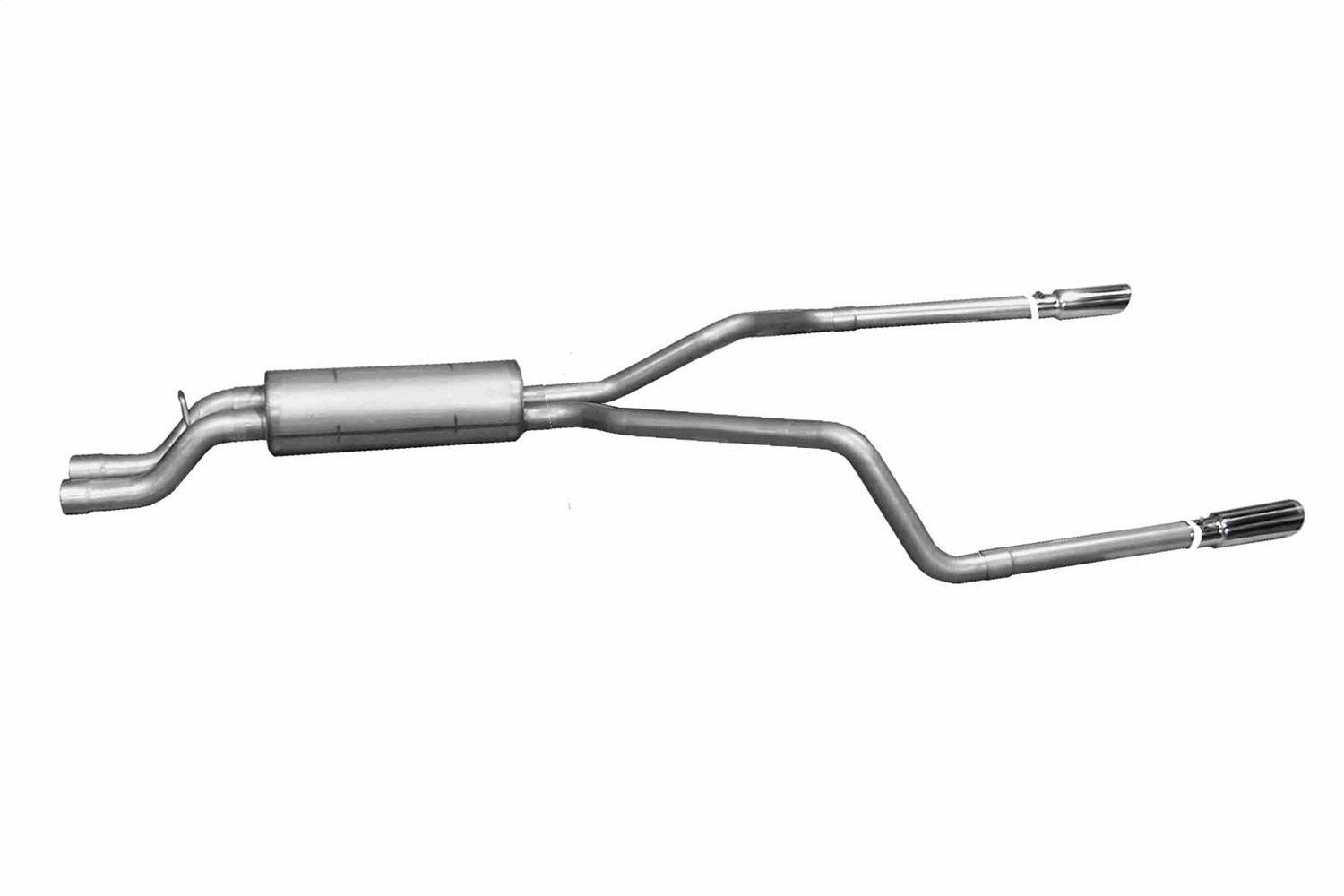 Gibson Performance Exhaust 5558 Cat-Back Dual Split Exhaust System; Aluminized Gibson Performance Exhaust 5558