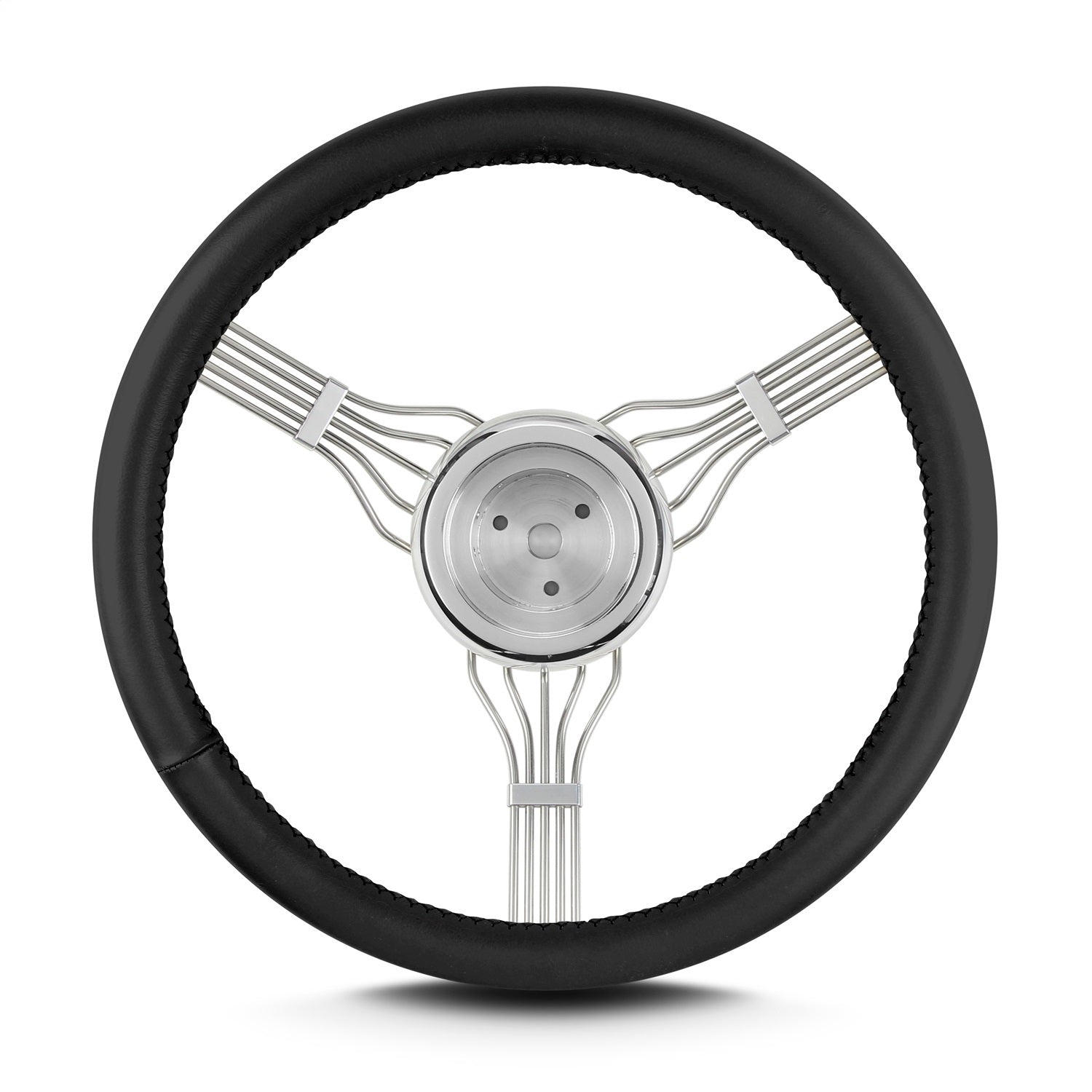 Lokar 55601 Lecarra Banjo Steering Wheel; Fits w/3 Bolt Hub; Black; Lokar 55601