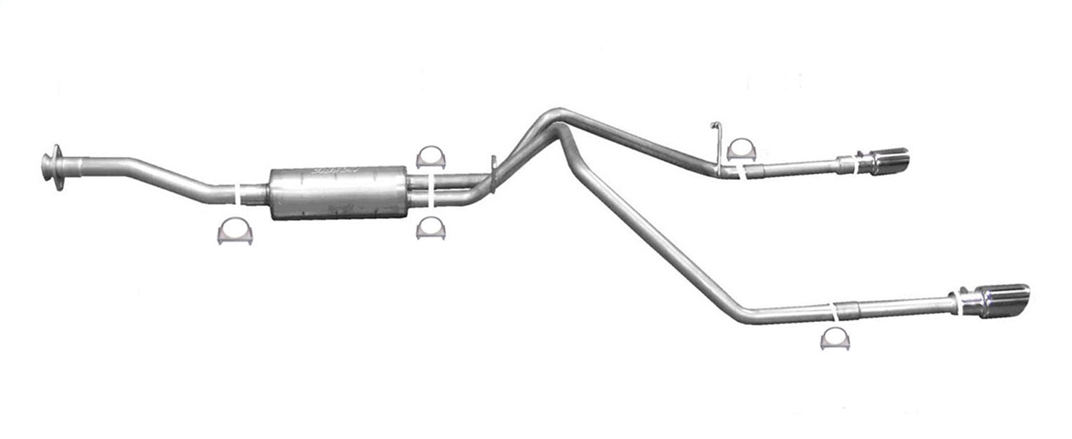 Gibson Performance Exhaust 5586 Cat-Back Dual Split Exhaust System; Aluminized Gibson Performance Exhaust 5586