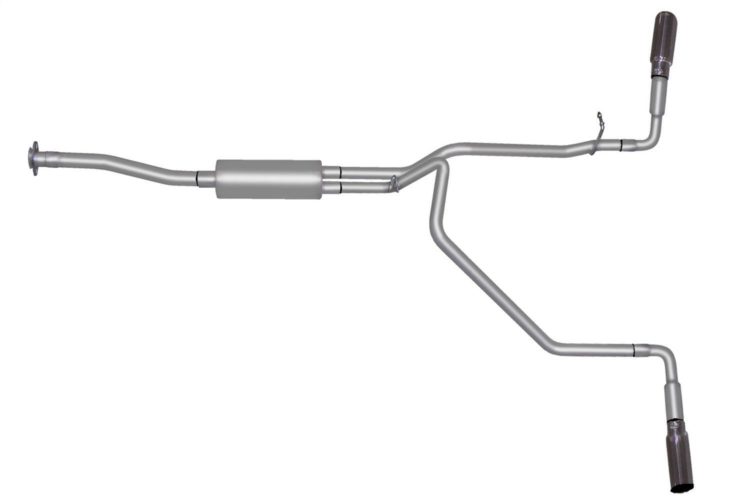 Gibson Performance Exhaust 5587 Cat-Back Dual Extreme Exhaust System; Aluminized Gibson Performance Exhaust 5587
