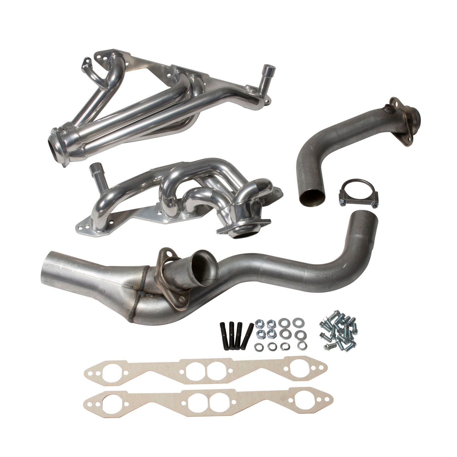 BBK Performance Parts 15670 1994-1995 GM LT-1 SINGLE CAT 1-5/8 SHORTY HEADERS (POLISHED SILVER CERAMIC) BBK Performance Parts 15670