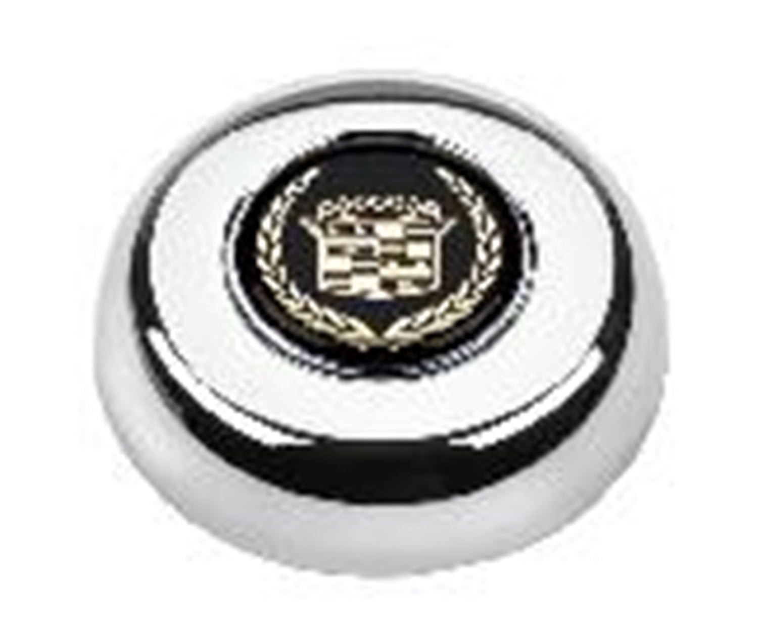Grant 5633 GM Licensed Horn Button; Chrome; Cadillac®; Classic/Challenger Wheels; Grant 5633