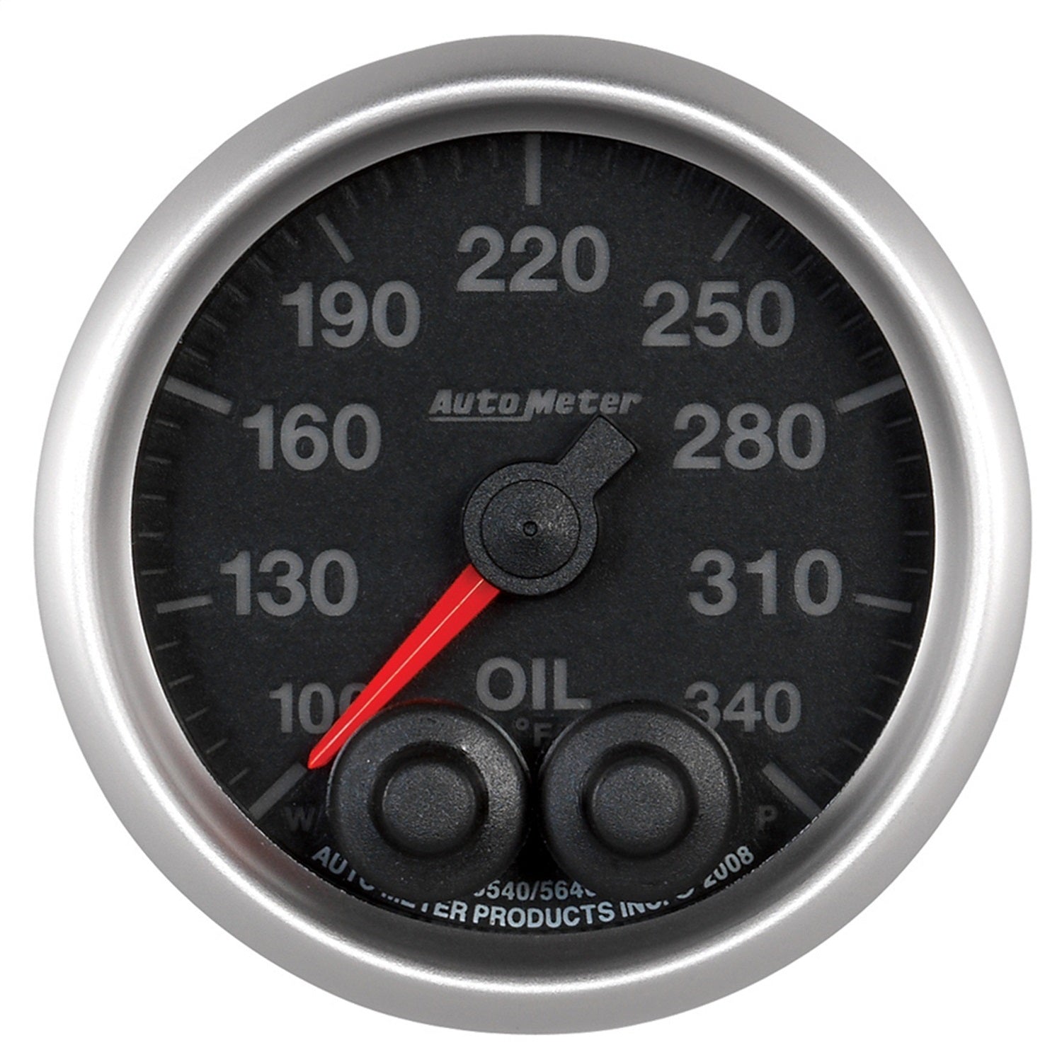AutoMeter 5640-05702-D GAUGE; OIL TEMP; 2 1/16in.; 340deg.; STEPPER MOTOR W/PEAK/WRN; ELITE; HIGH TEMP AutoMeter 5640-05702-D