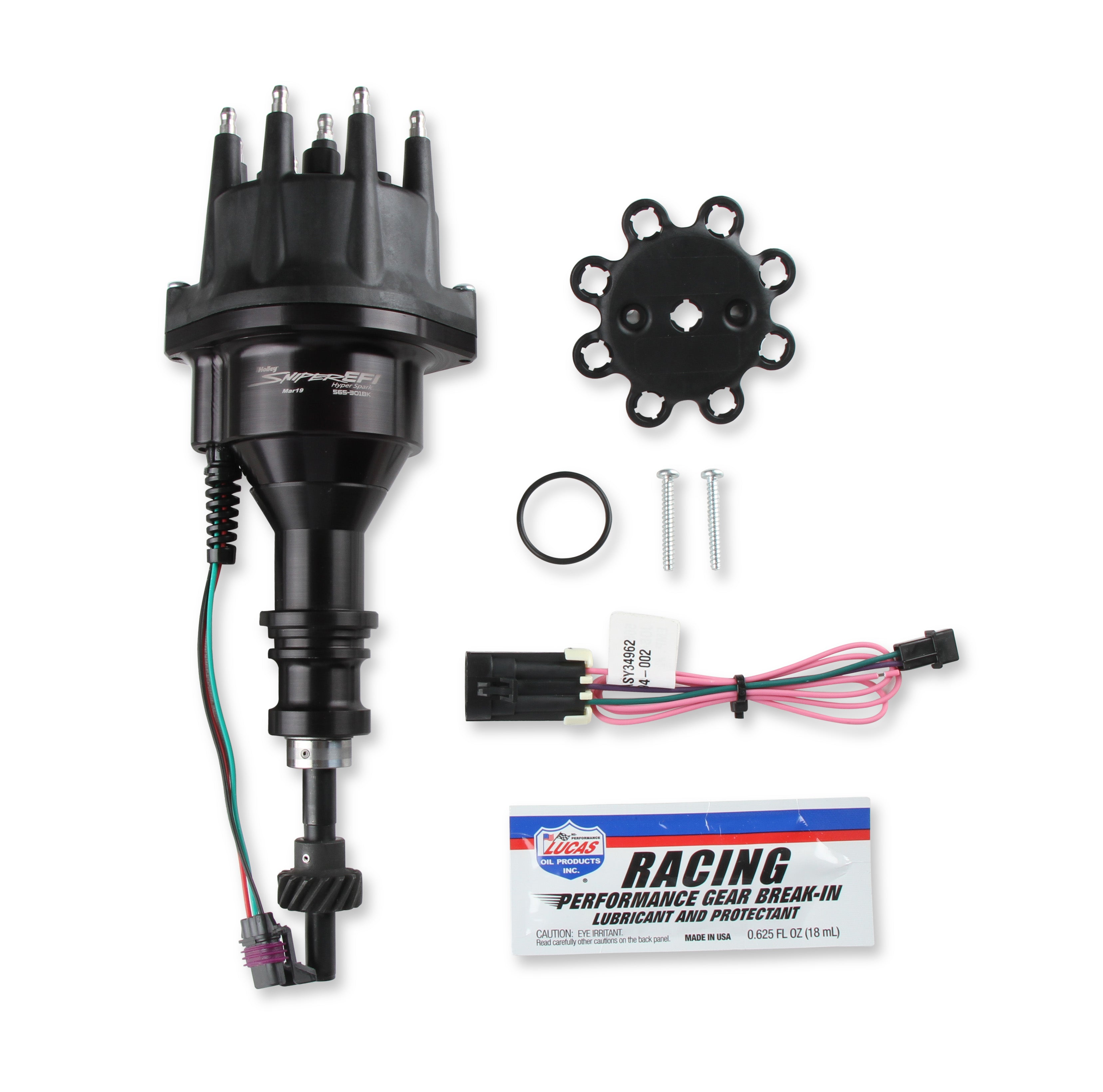 Holley Sniper EFI 565-301BK HyperSpark Distributor - Ford Small Block 260 / 289 / 302 Holley Sniper EFI 565-301BK