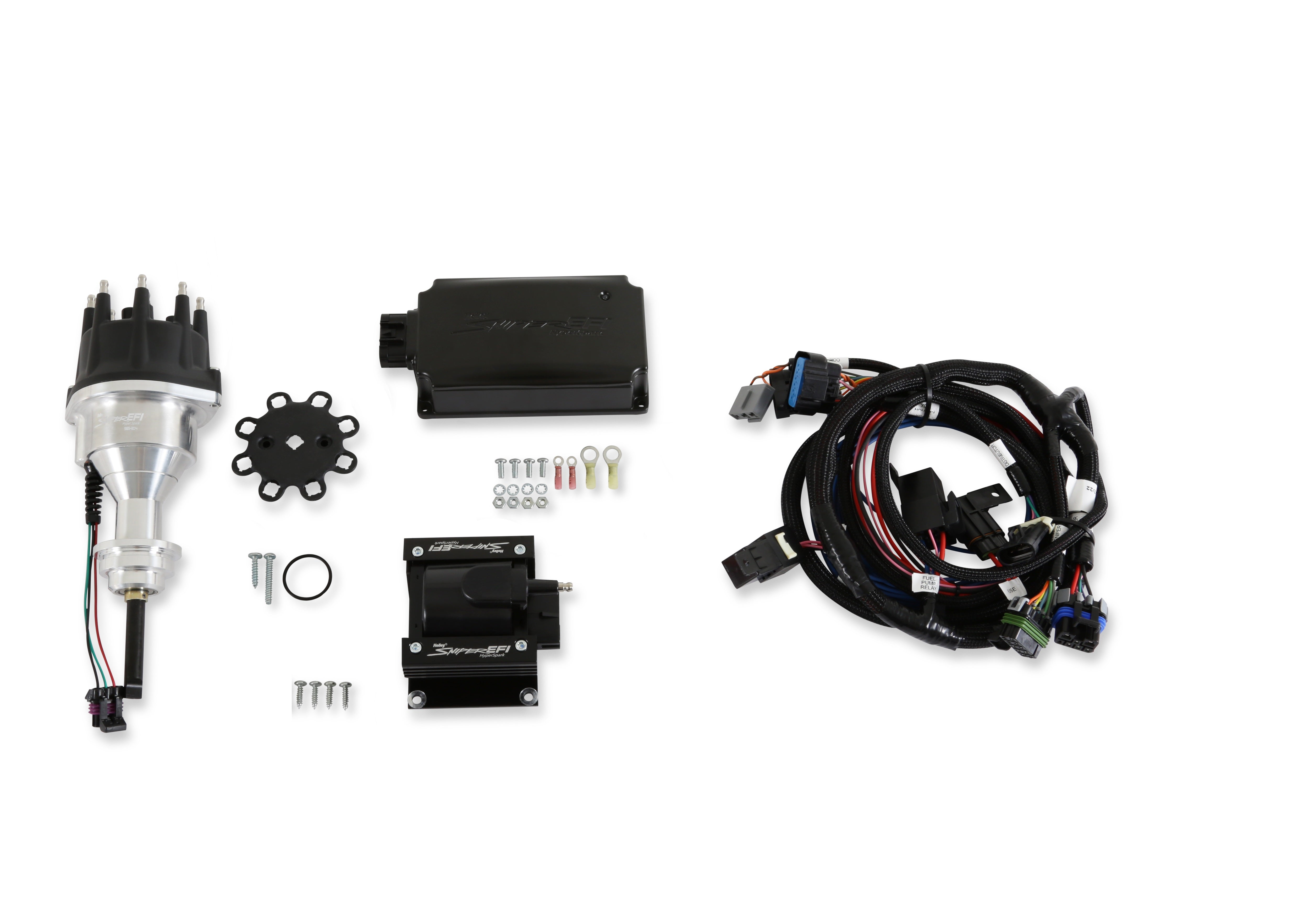 Holley Sniper EFI 565-304K Includes distributor, ignition box, ignition coil, and main harness Holley Sniper EFI 565-304K