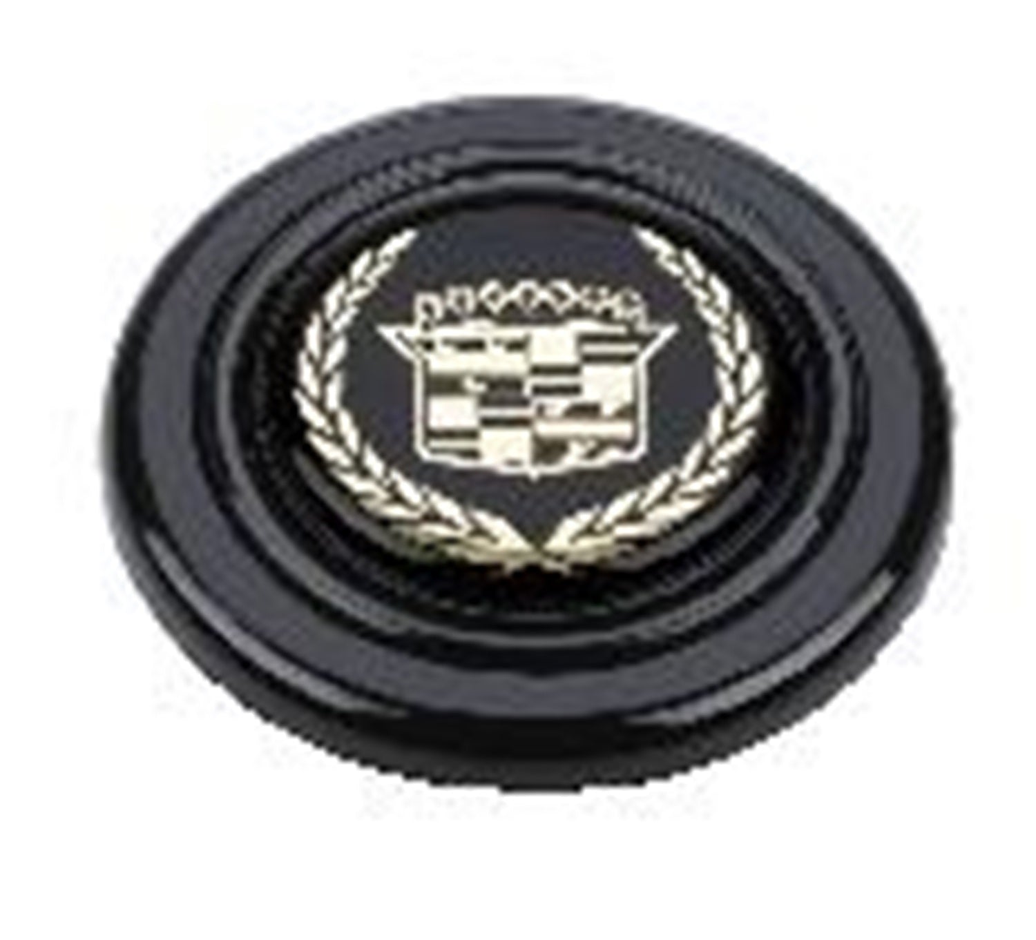 Grant 5653 GM Licensed Horn Button; Black Plastic; Cadillac®; Signature Wheels; Grant 5653