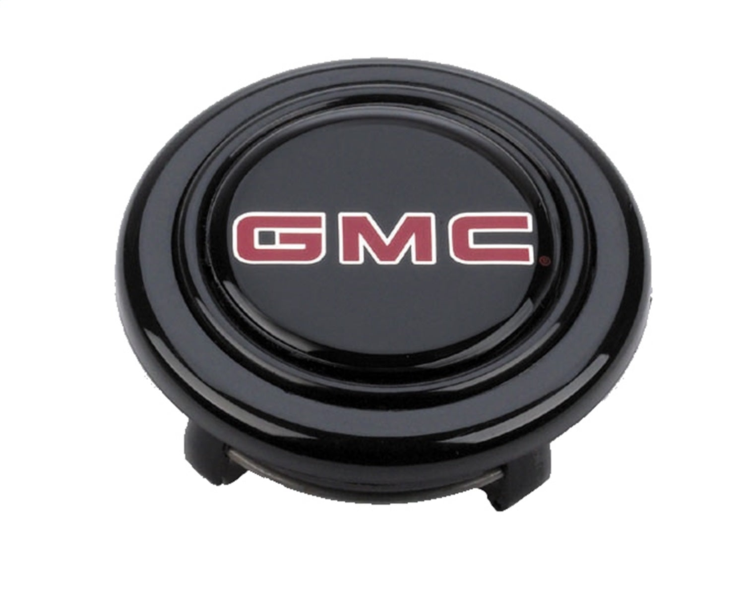 Grant 5656 GM Licensed Horn Button; Black Plastic; GMC Truck®; Red/Black; Signature Wheels; Grant 5656