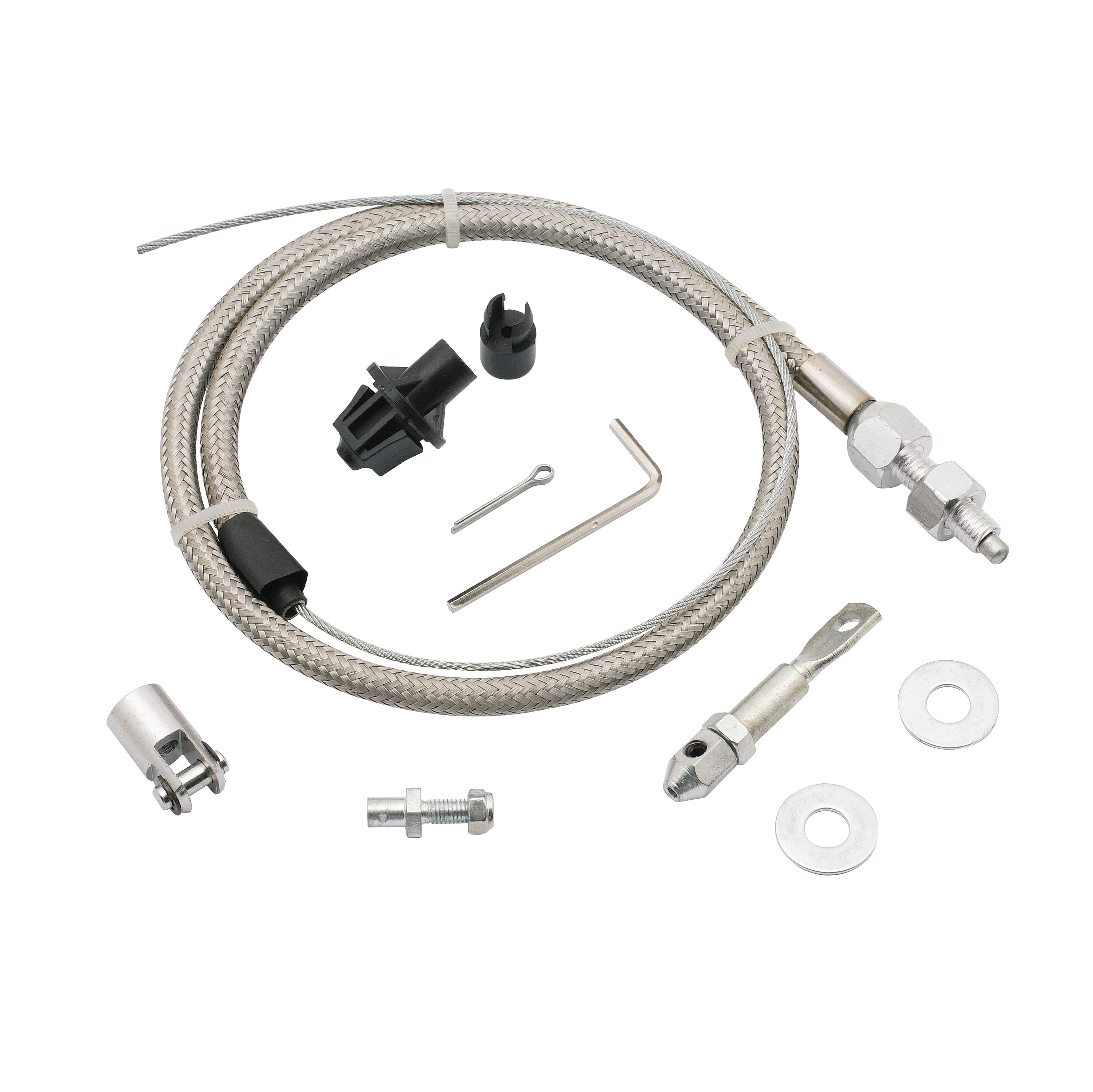 Mr Gasket 5657 Steel Braided Throttle Cable Kit Mr Gasket 5657