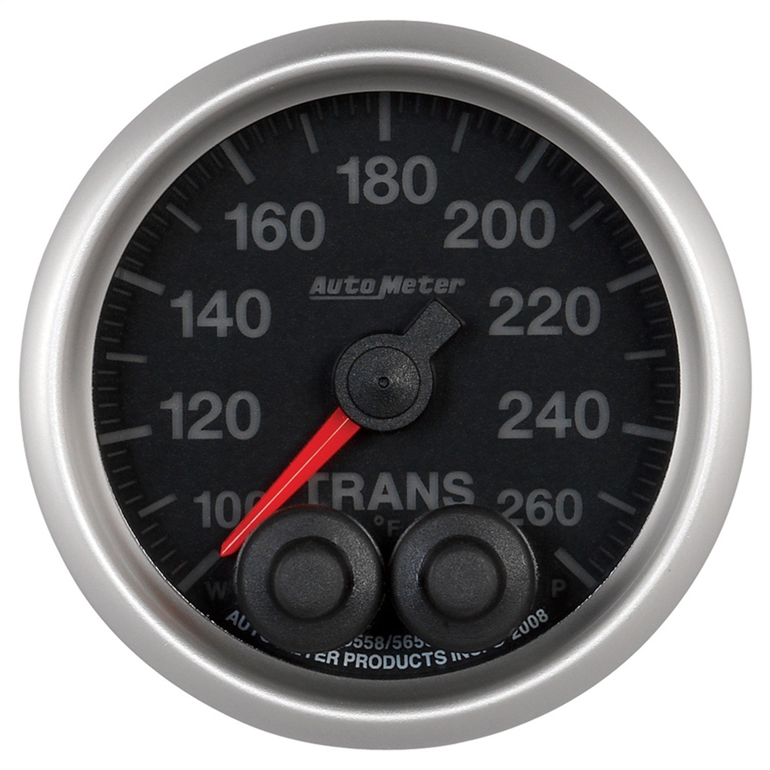AutoMeter 5658 GAUGE; TRANS TEMP; 2 1/16in.; 260deg.F; STEPPER MOTOR W/PEAK/WARN; ELITE AutoMeter 5658