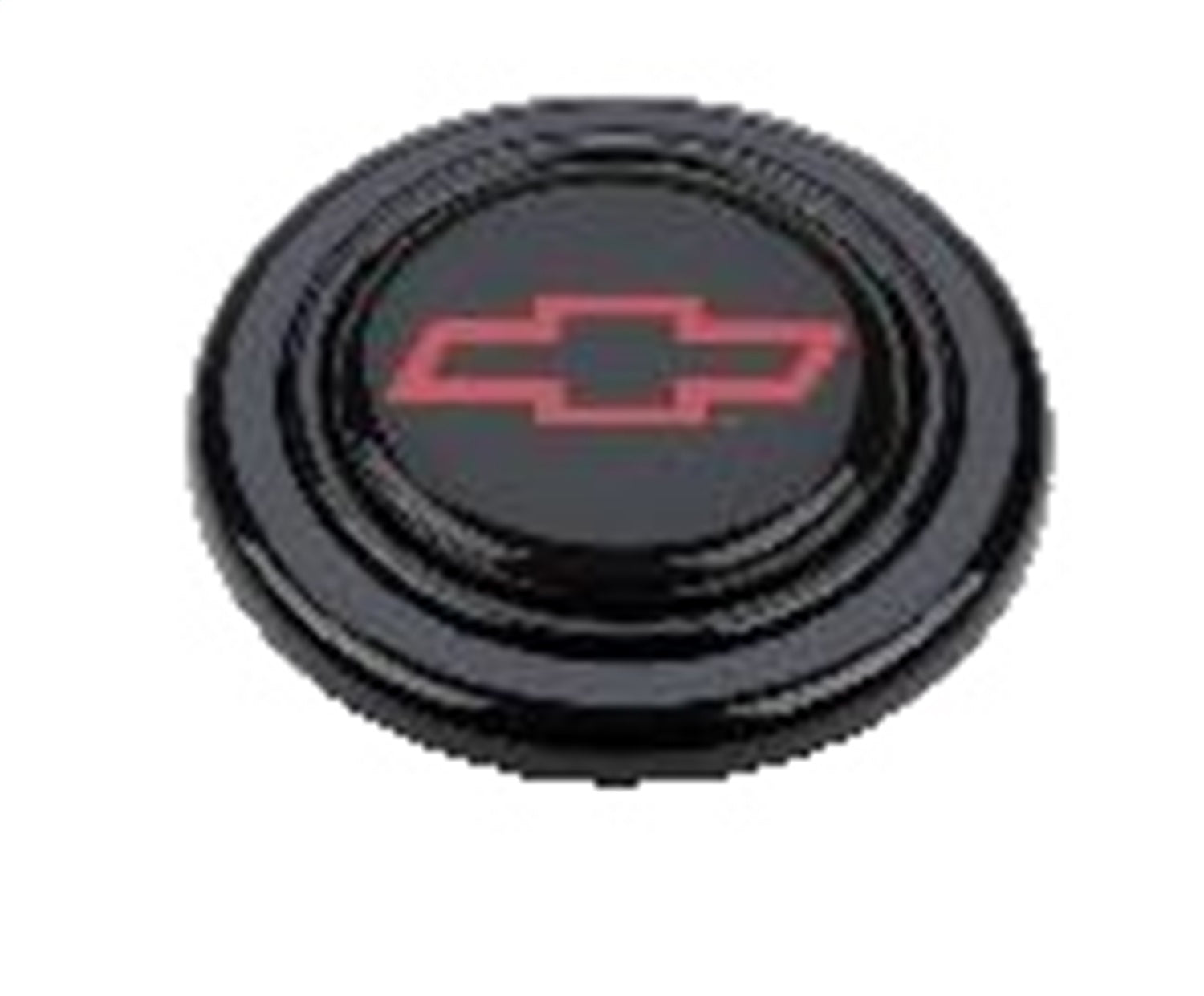 Grant 5660 GM Licensed Horn Button; Black Plastic; Chevrolet®; Red/Black; Signature Wheels; Grant 5660