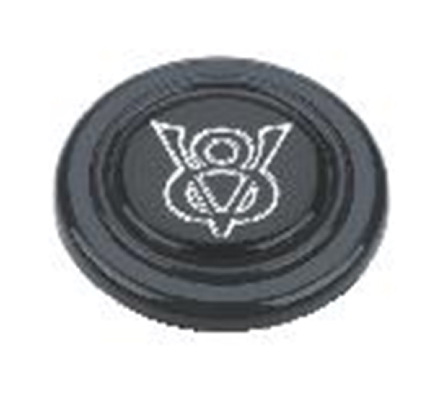 Grant 5662 Ford Licensed Horn Button; Black Plastic; Ford V-8®; Signature Wheels; Grant 5662