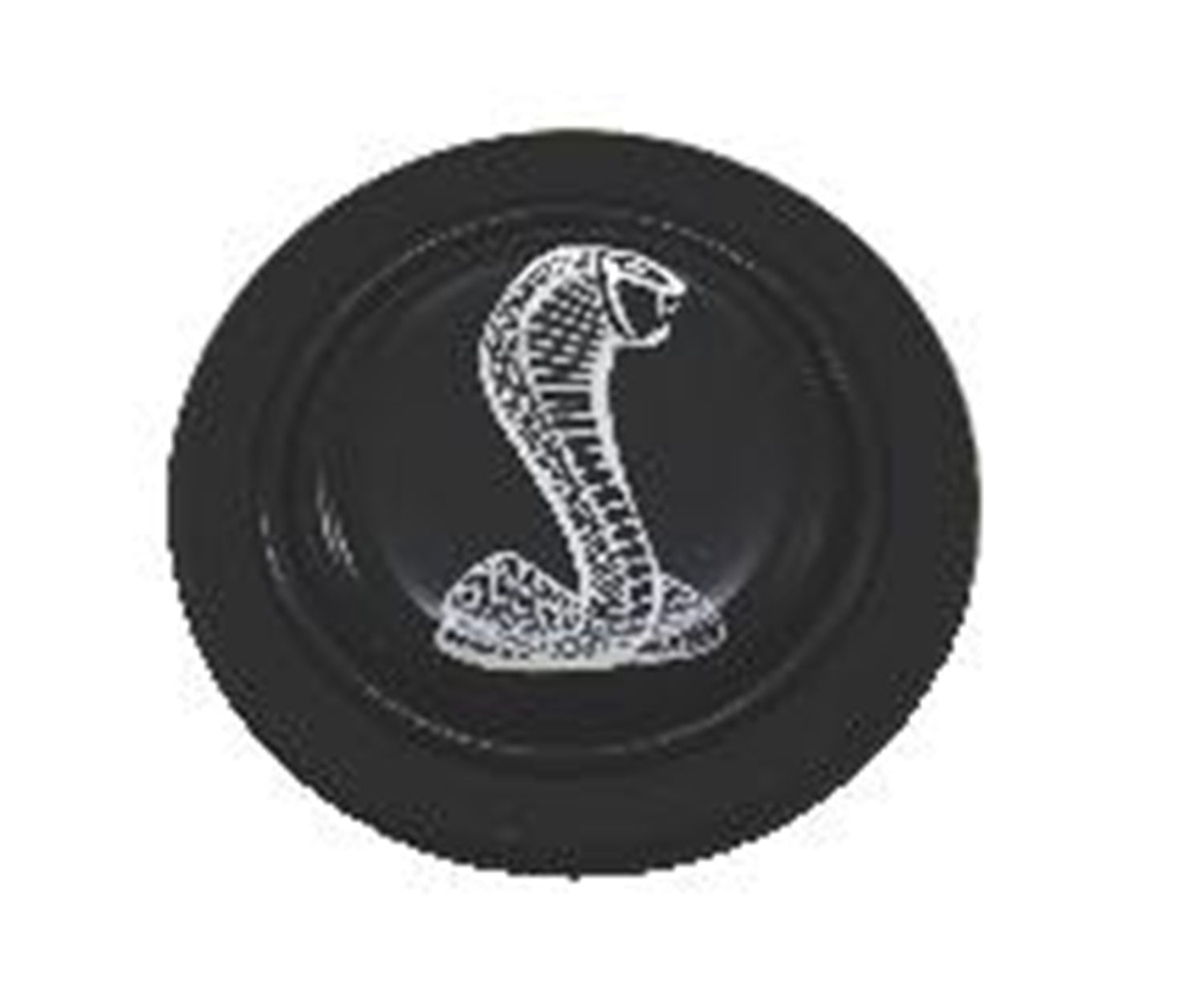 Grant 5663 GM Licensed Horn Button; Cobra; White On Black; Signature Wheels; Grant 5663