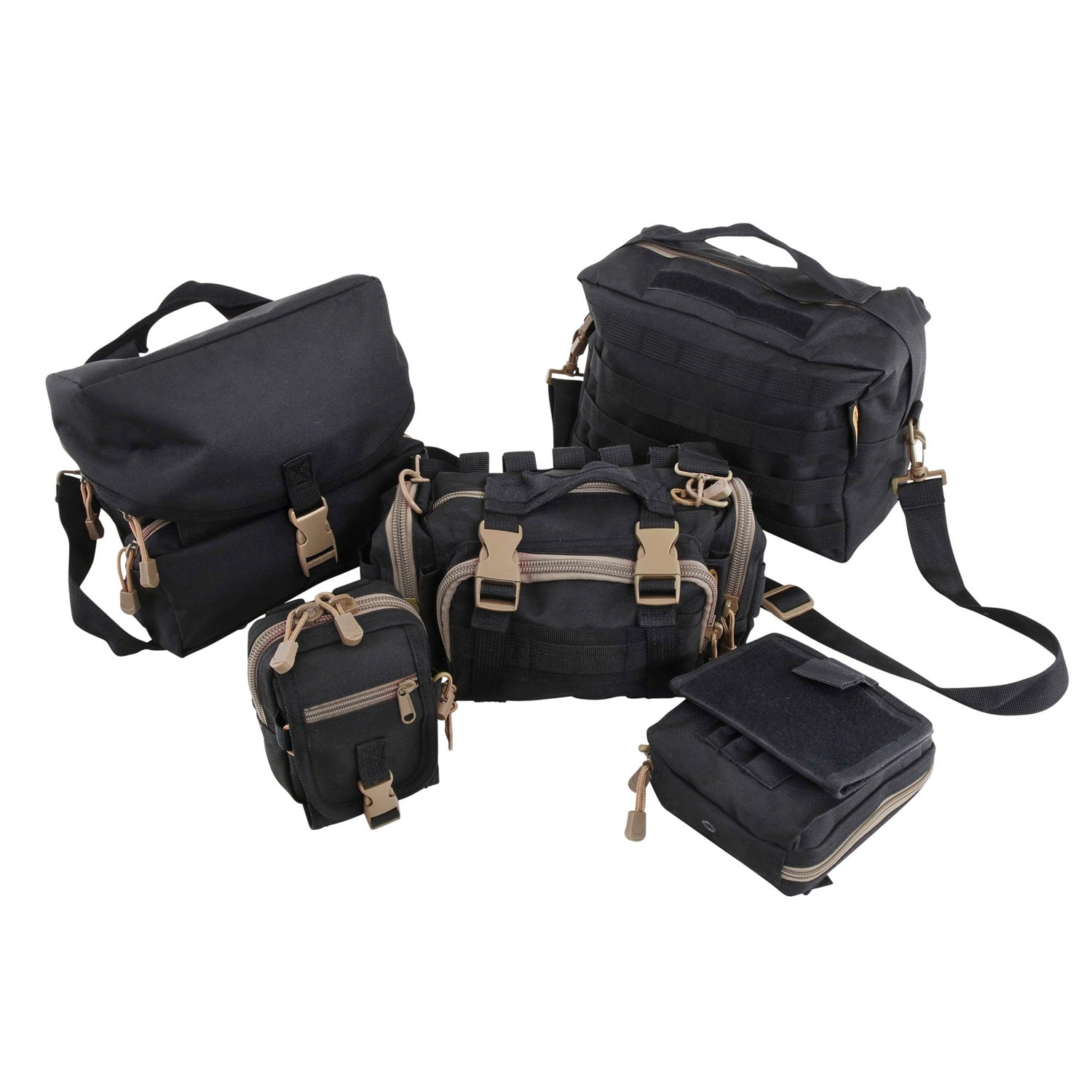 MOLLE Bag Kit; 5 Pieces; Smittybilt 56633