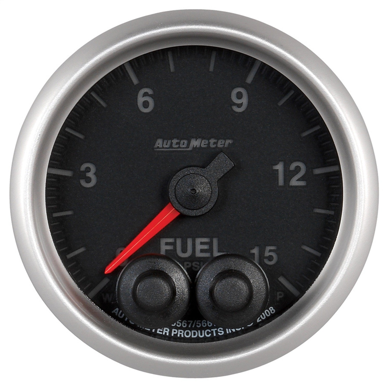 AutoMeter 5667-05702 GAUGE; FUELP; 2 1/16in.; 15PSI; STEPPER MOTOR W/PEAK/WRN; ELITE; W/O PRO-CONTROL AutoMeter 5667-05702