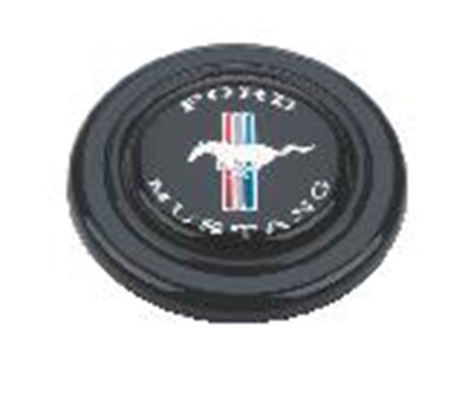 Grant 5668 Ford Licensed Horn Button; Black Plastic; Mustang®; Signature Wheels; Grant 5668