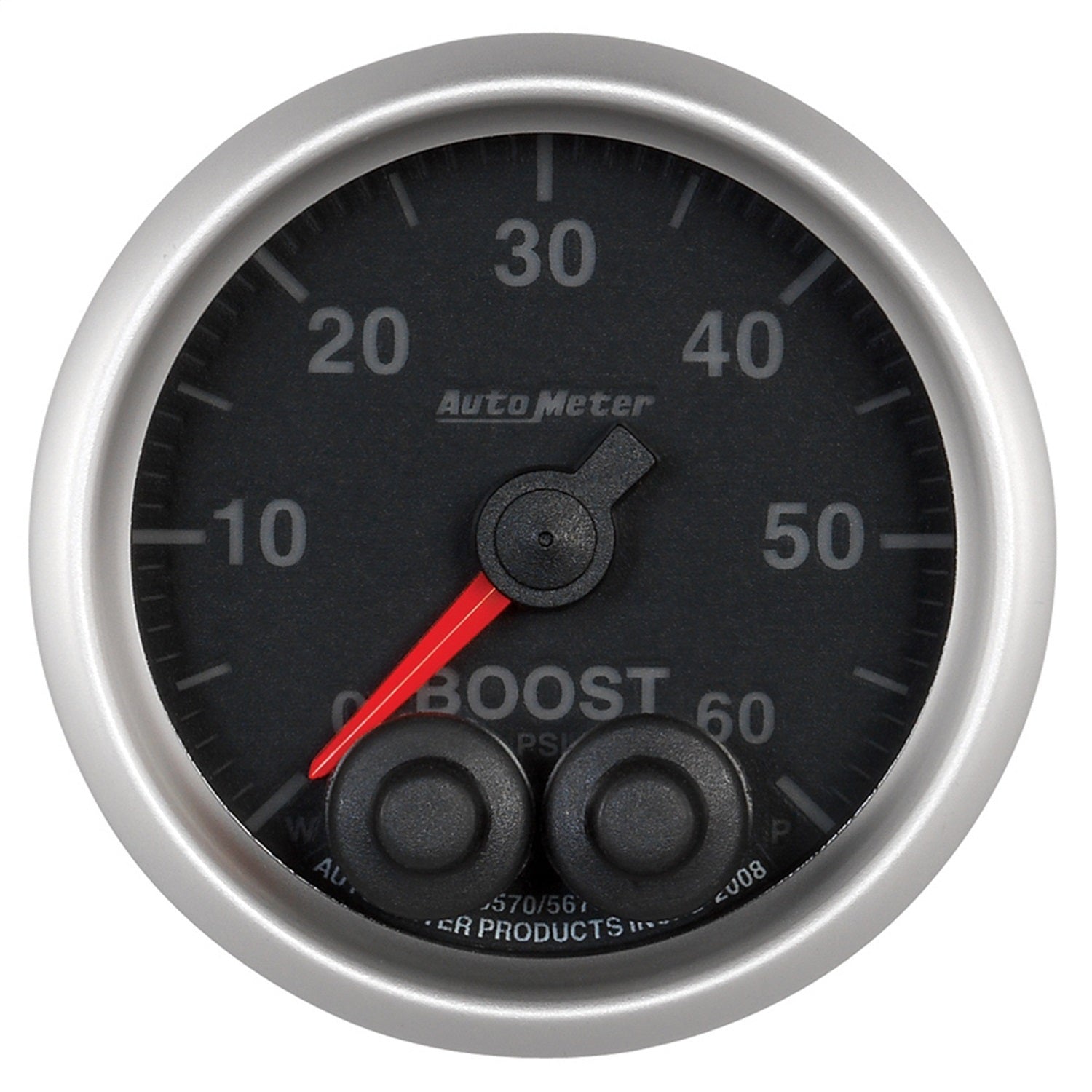 AutoMeter 5670 GAUGE; BOOST; 2 1/16in.; 60PSI; DIGITAL STEPPER MOTOR W/PEAK/WARN; ELITE AutoMeter 5670