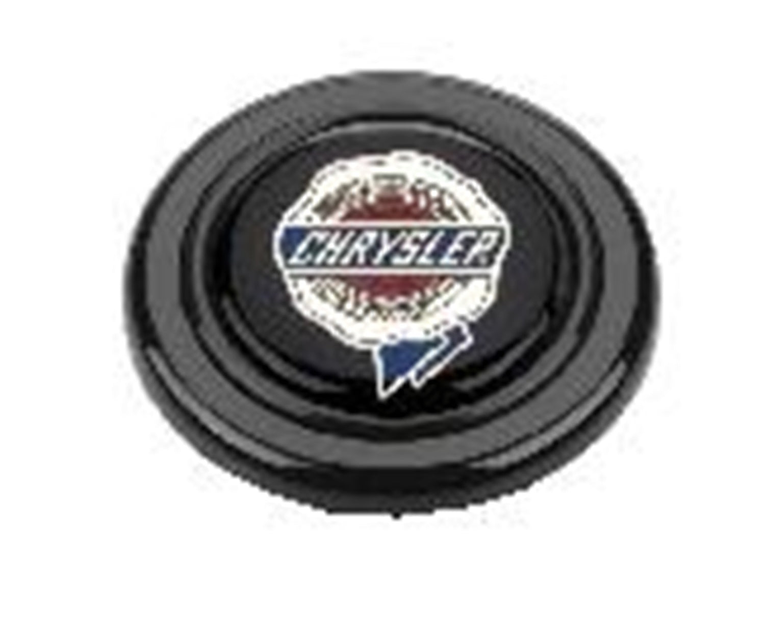 Grant 5671 Mopar Licensed Horn Button; Black Plastic; Chrysler Emblem; Signature Wheels; Grant 5671
