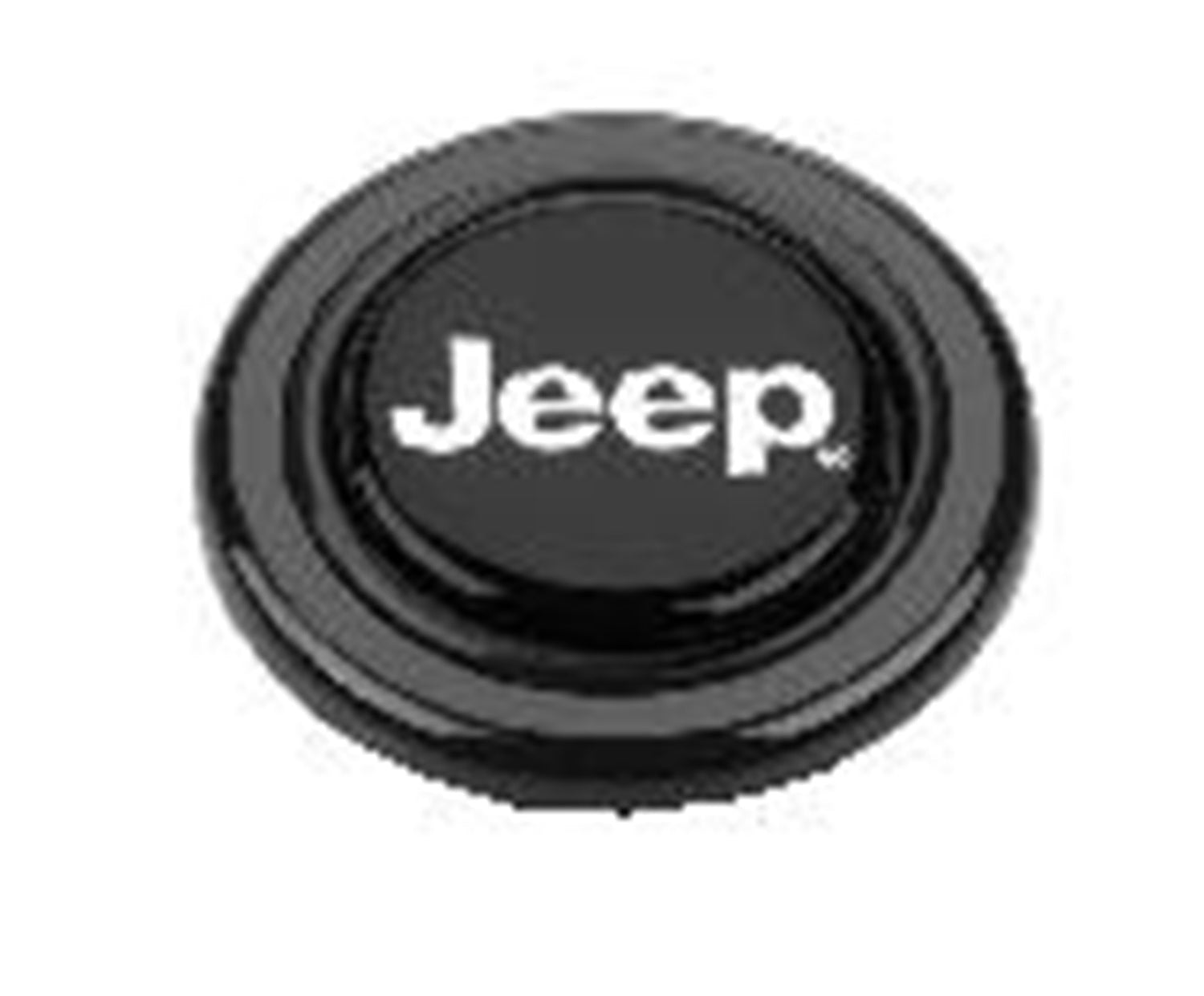 Grant 5675 Mopar Licensed Horn Button; Black Plastic; Jeep; Signature Wheels; Grant 5675
