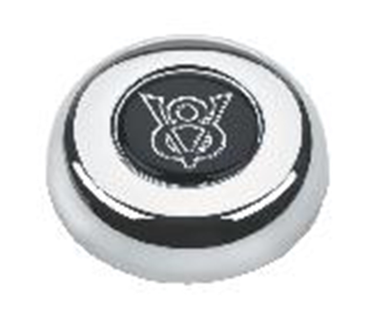 Grant 5682 Ford Licensed Horn Button; Chrome; Ford V-8®; Classic/Challenger Wheels; Grant 5682