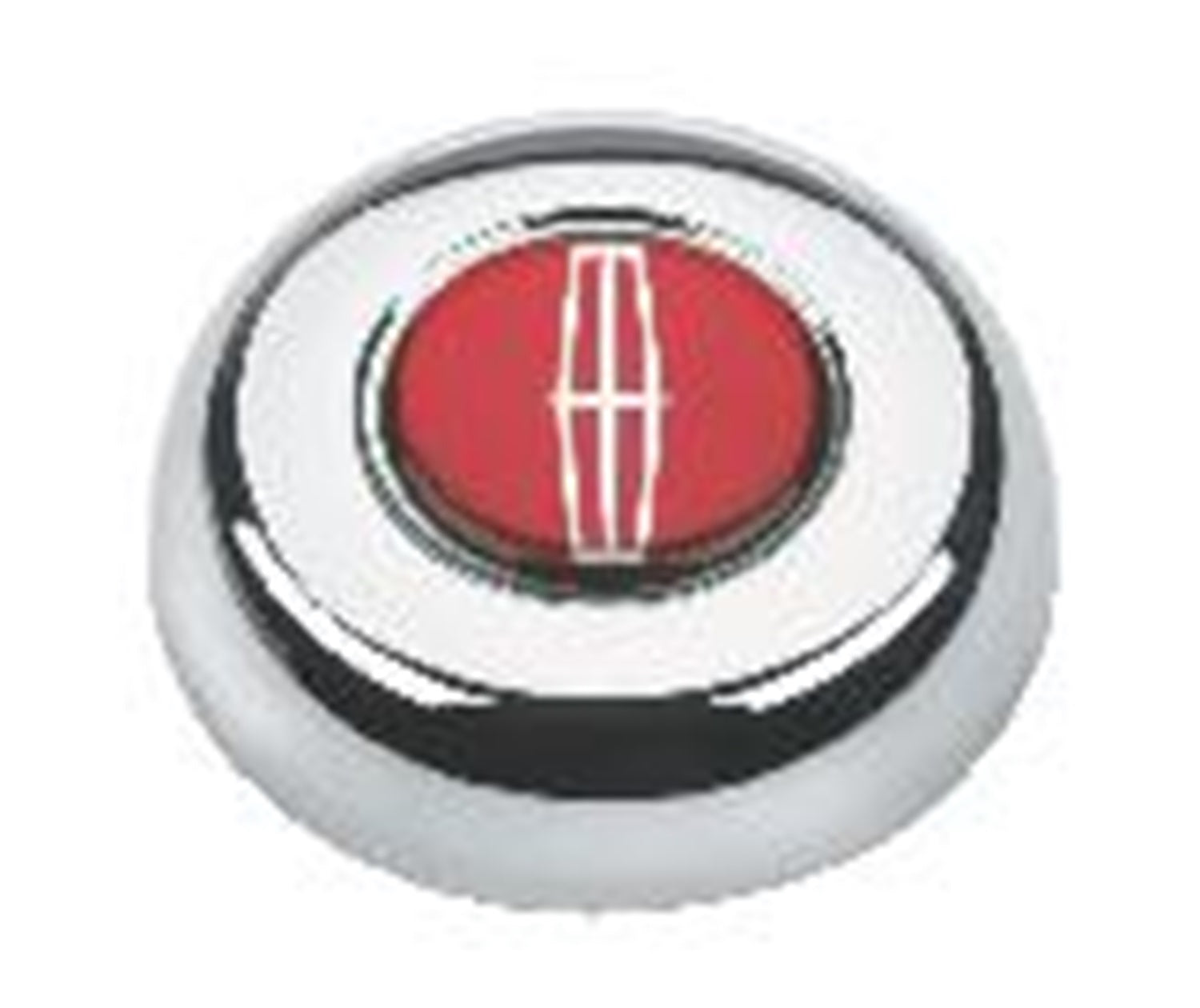 Grant 5686 Ford Licensed Horn Button; Chrome; Lincoln®; Classic/Challenger Wheels; Grant 5686