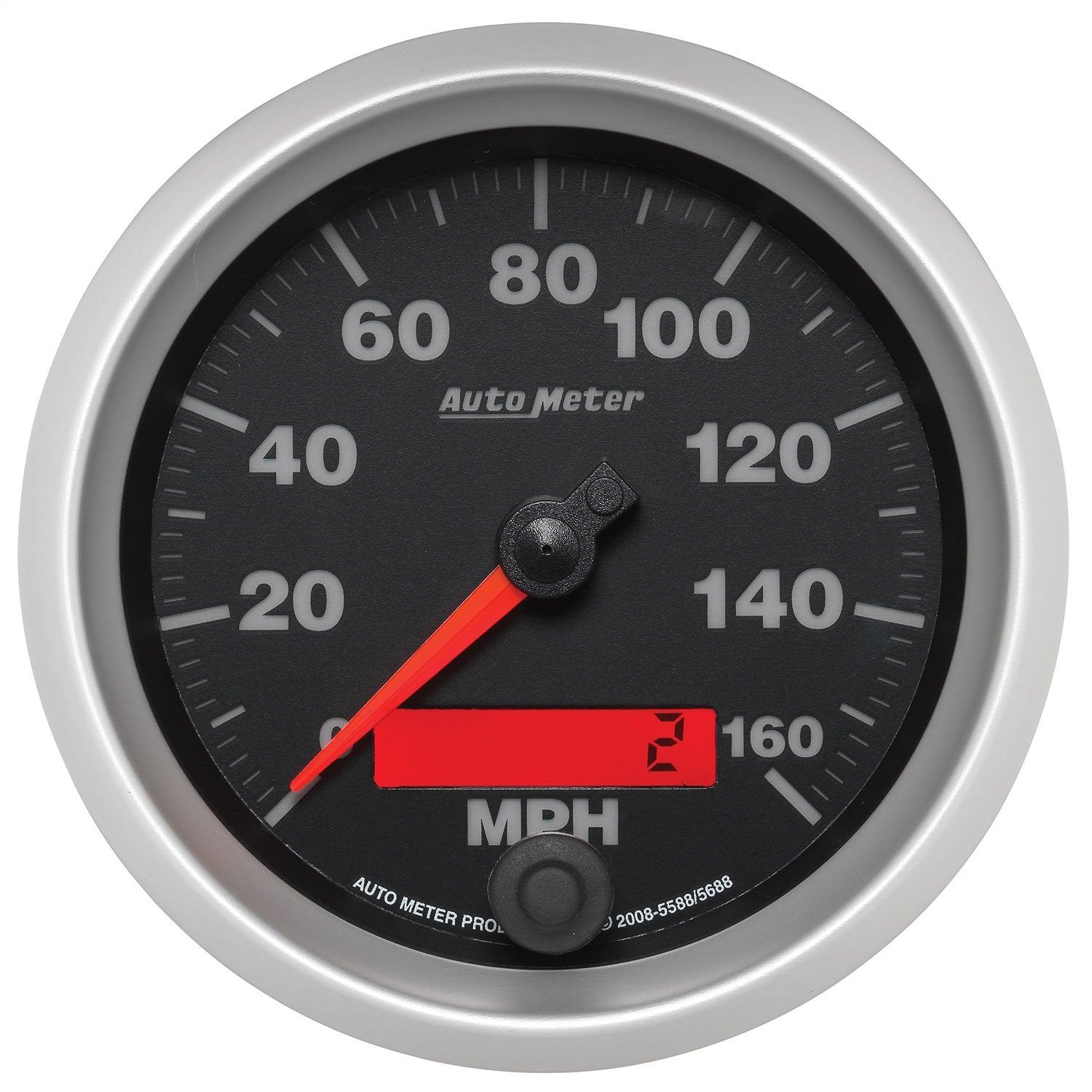 AutoMeter 5688 GAUGE; SPEEDOMETER; 3 3/8in.; 160MPH; ELEC. PROGRAMMABLE; ELITE AutoMeter 5688