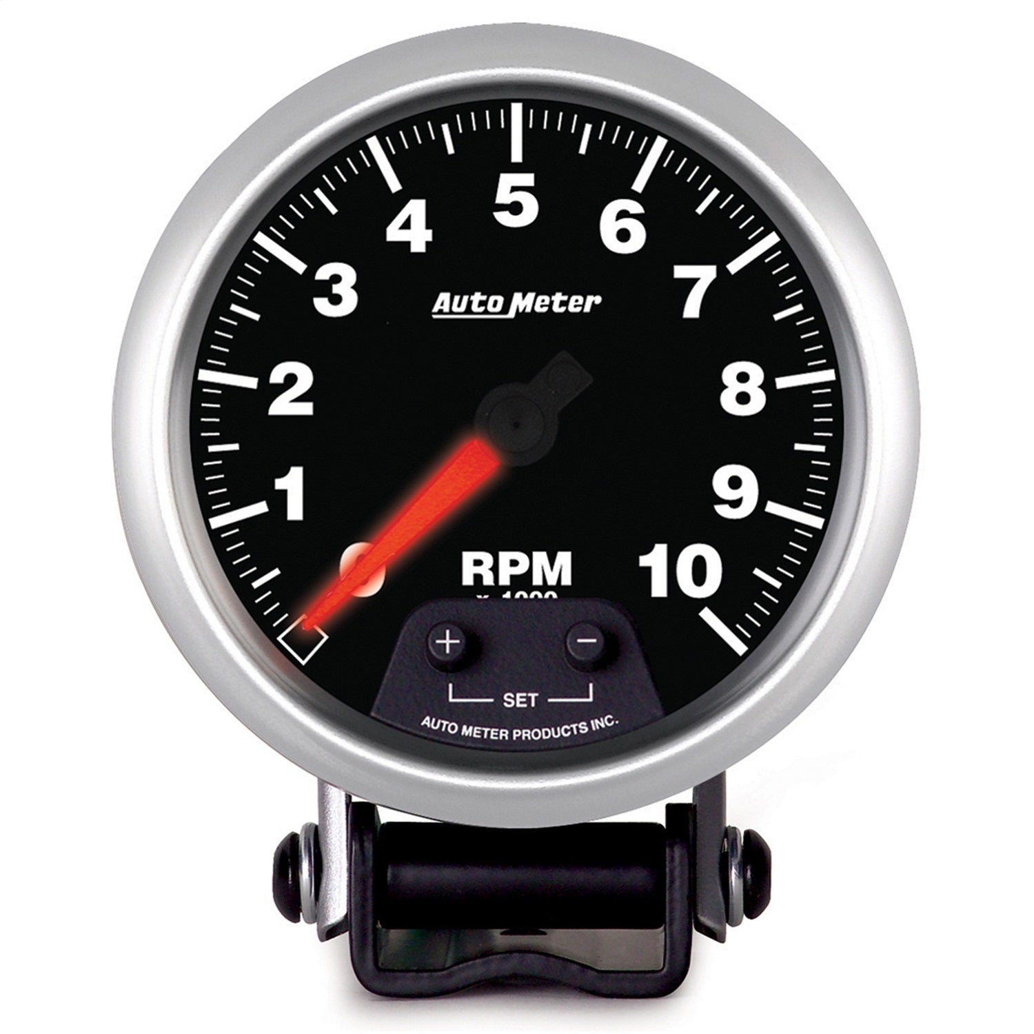 AutoMeter 5690 GAUGE; TACH; 3 3/4in.; 10K RPM; PEDESTAL W/SHIFT LIGHT/PEAK MEM; ELITE AutoMeter 5690